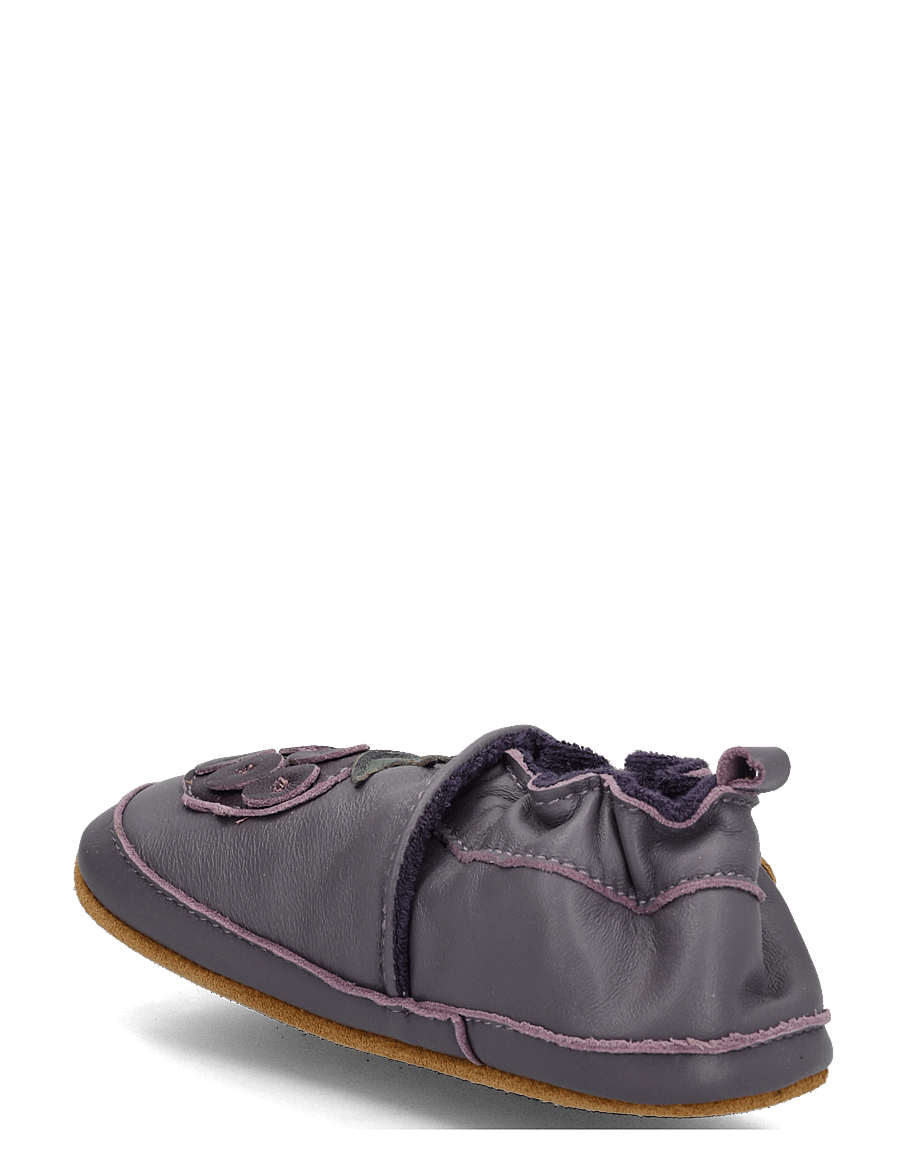 mikk-line - Leather Slipper - 3D - hausschuhe - blackberry - 1