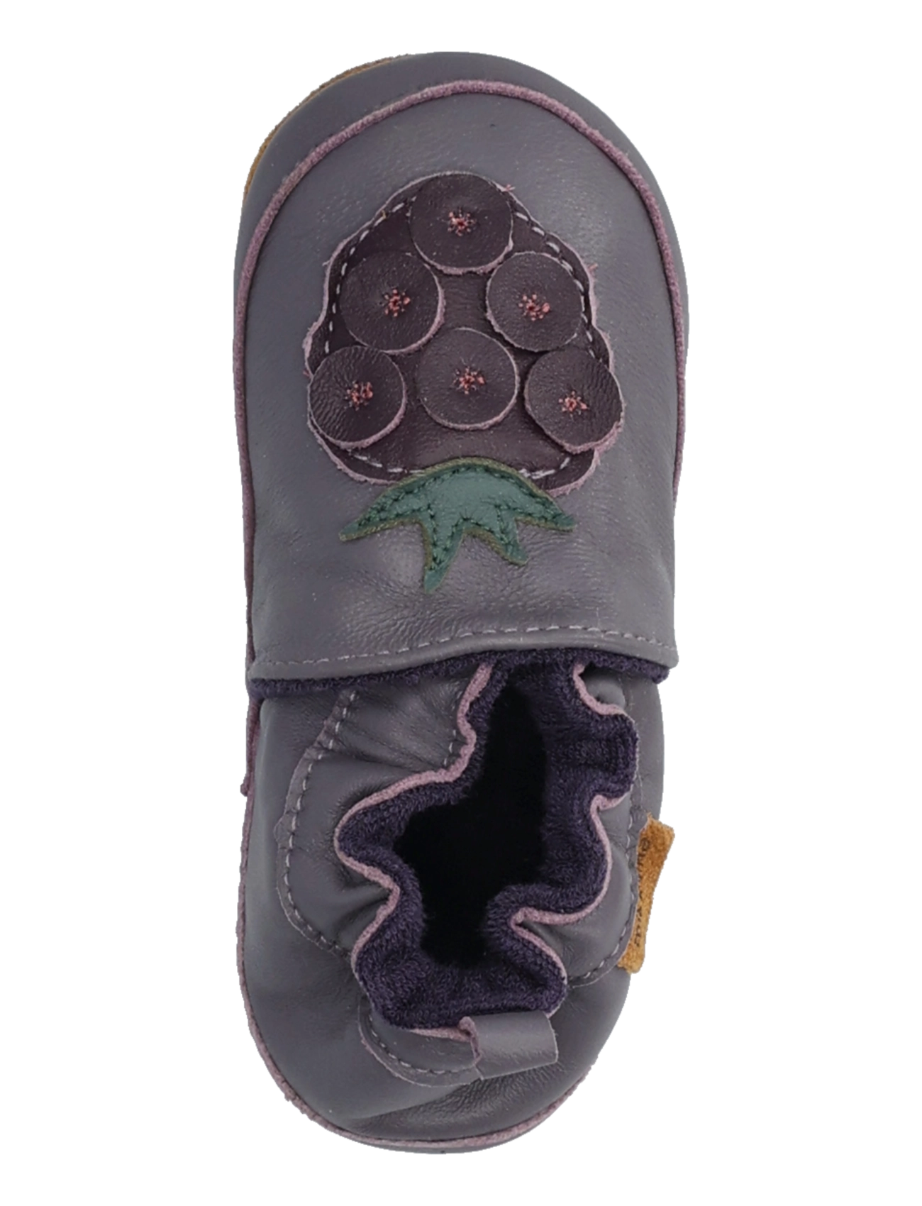 mikk-line - Leather Slipper - 3D - hausschuhe - blackberry - 3