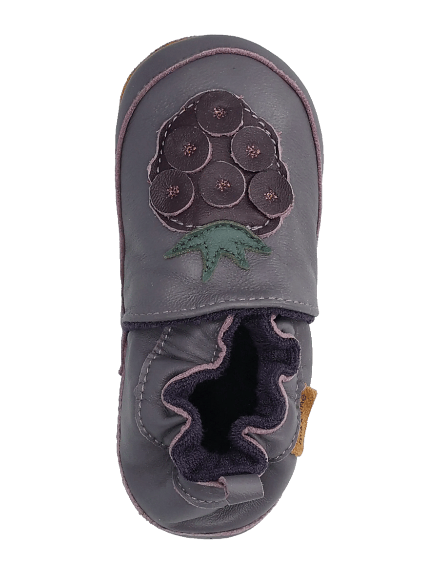 mikk-line - Leather Slipper - 3D - hjemmesko - blackberry - 3