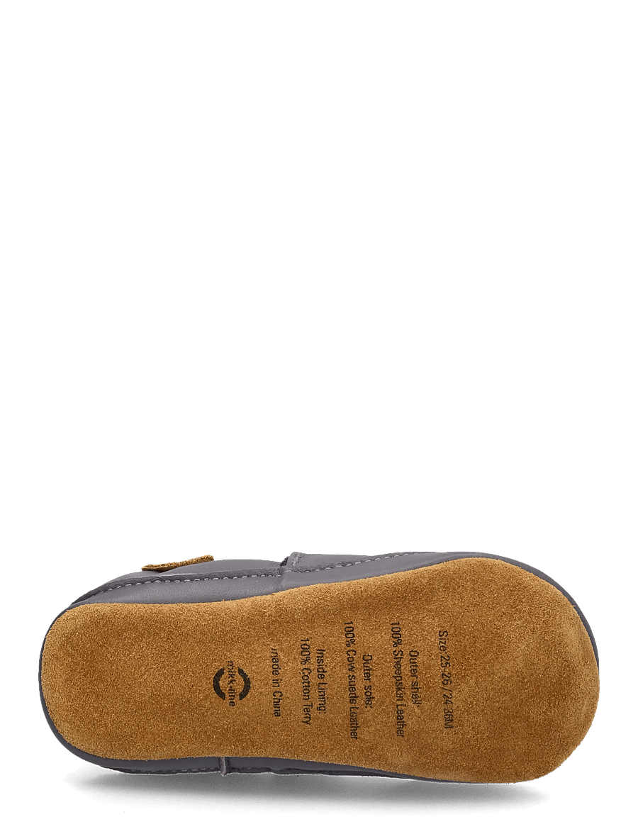 mikk-line - Leather Slipper - 3D - hjemmesko - blackberry - 4