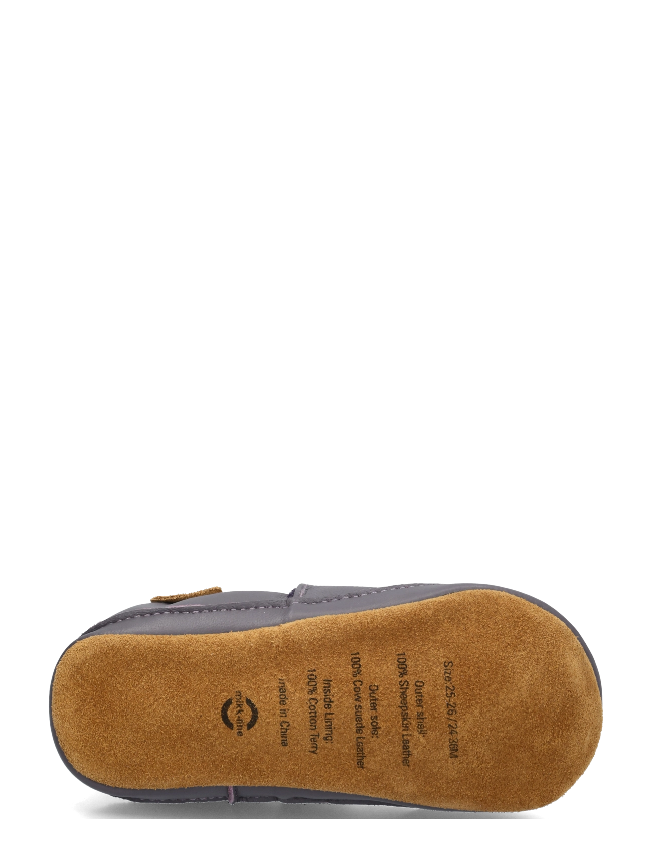 mikk-line - Leather Slipper - 3D - hausschuhe - blackberry - 4
