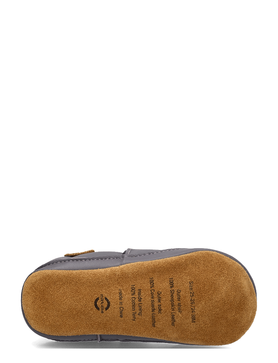 mikk-line - Leather Slipper - 3D - hausschuhe - blackberry - 4
