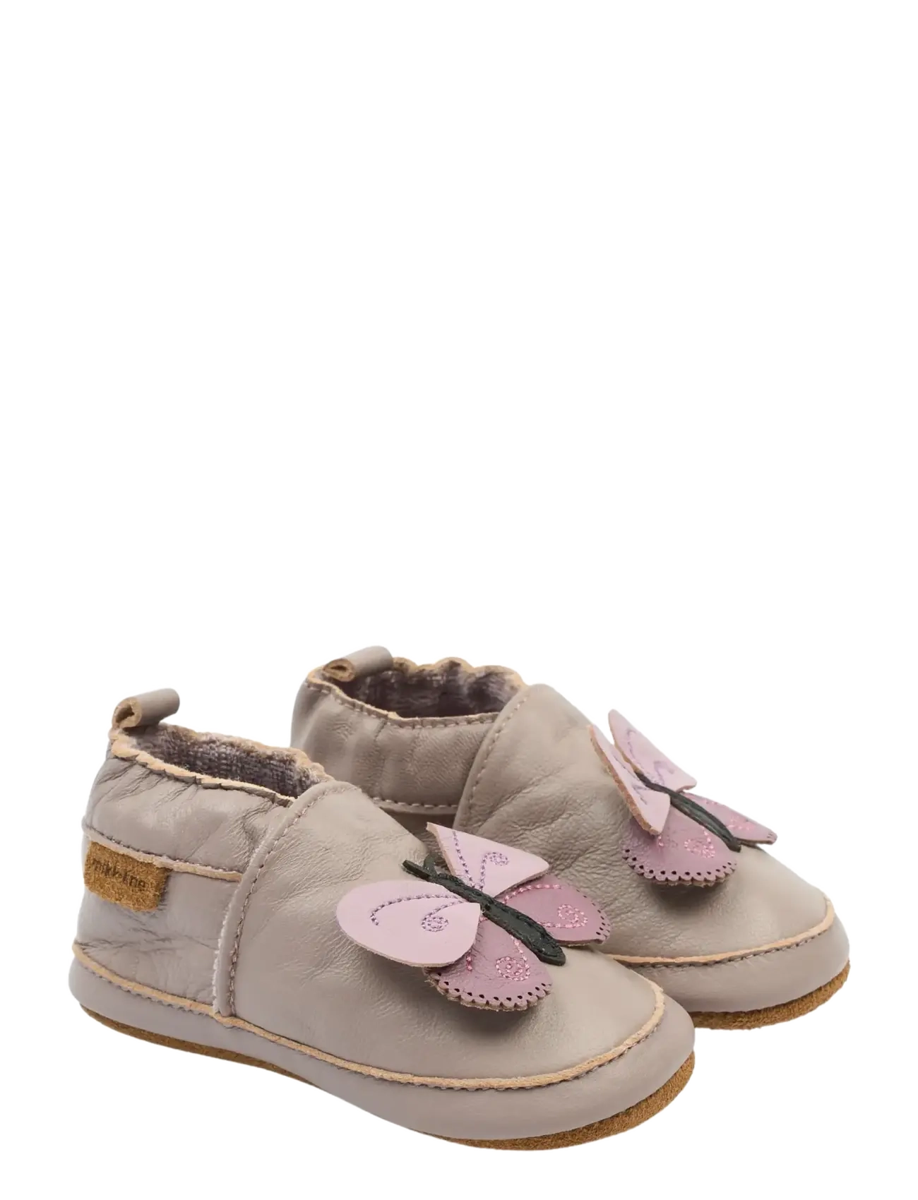mikk-line Leather Slipper 3D, 12/18M, Schuhe, Rosa - Slippers & Indoor Kinder