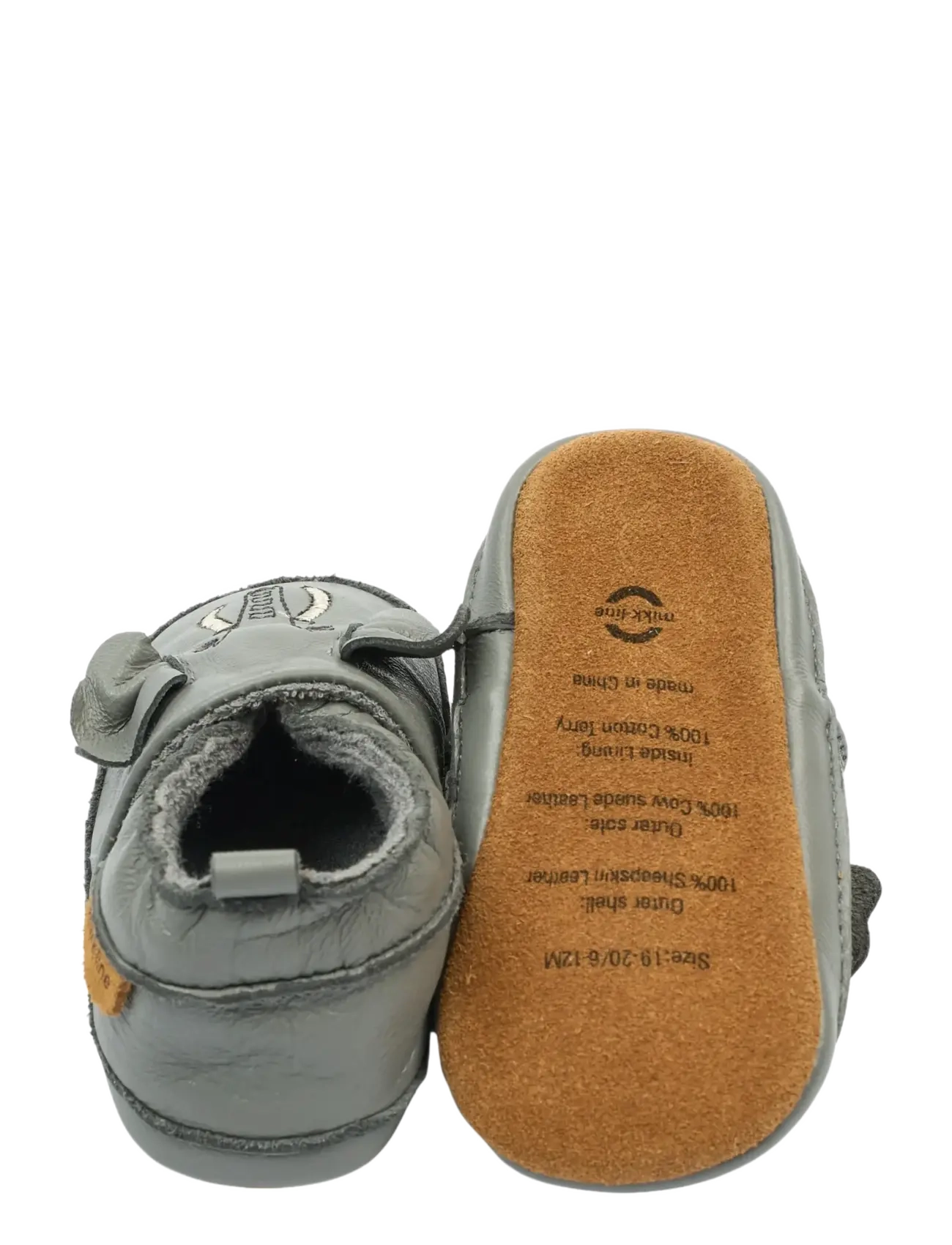 mikk-line - Leather Slipper - 3D - hjemmesko - elephant - 2