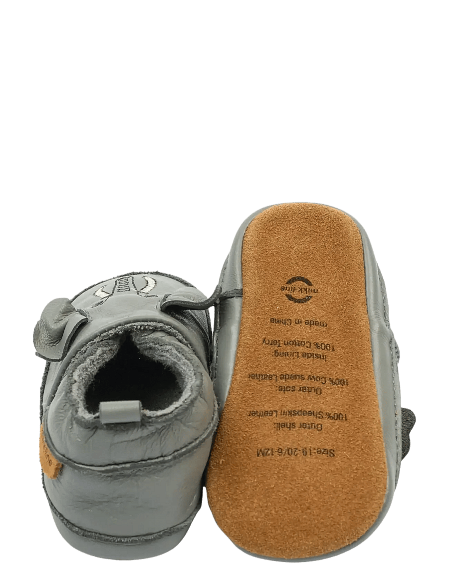 mikk-line - Leather Slipper - 3D - hjemmesko - elephant - 2