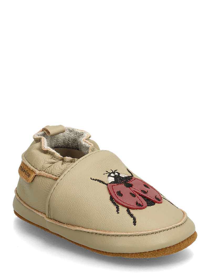 mikk-line - Leather Slipper - 3D - hjemmesko - gray green - 0