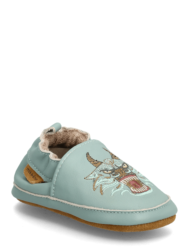 mikk-line - Leather Slipper - 3D - hausschuhe - green bay - 0