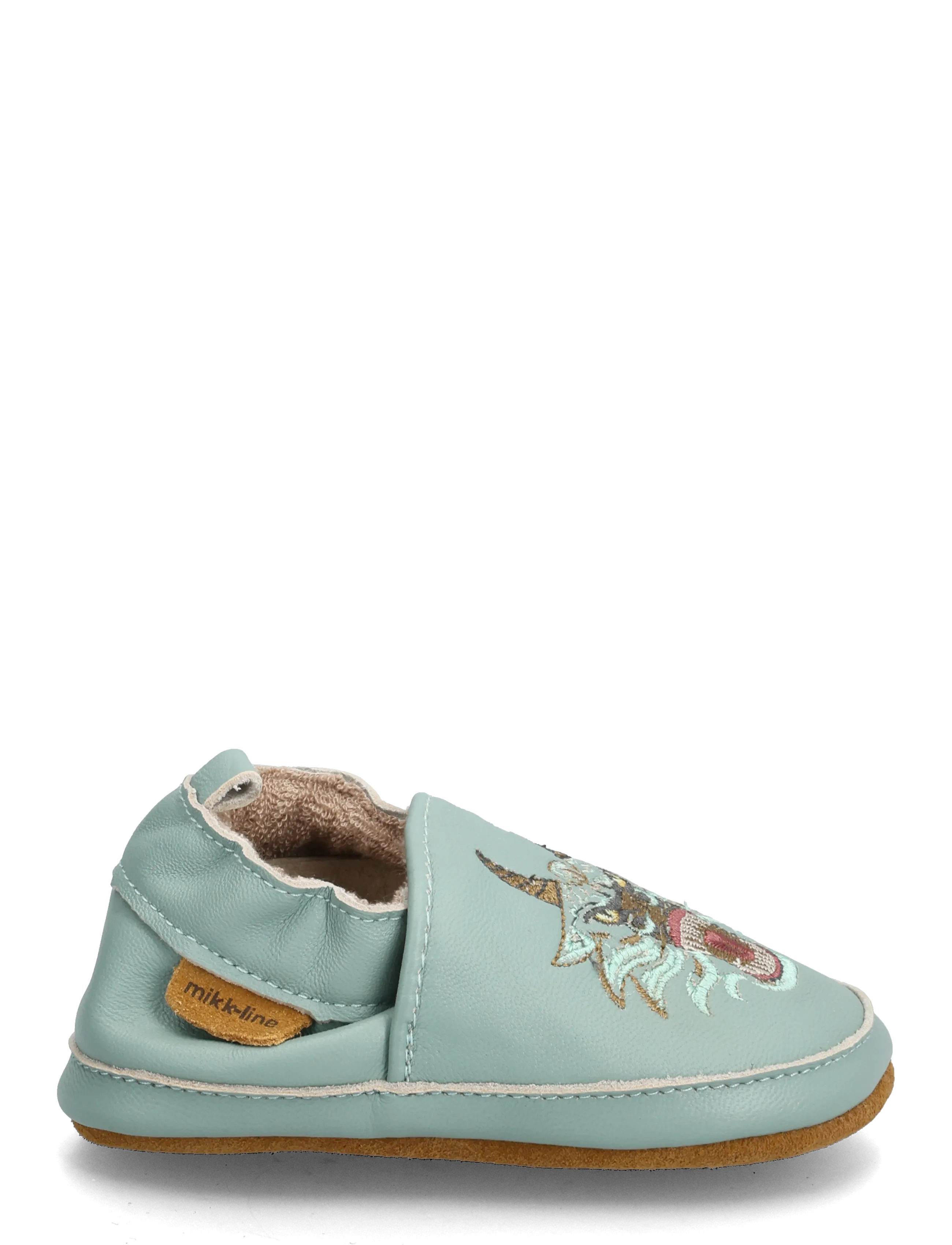 mikk-line - Leather Slipper - 3D - hausschuhe - green bay - 1