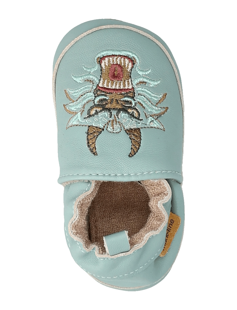 mikk-line - Leather Slipper - 3D - hjemmesko - green bay - 3