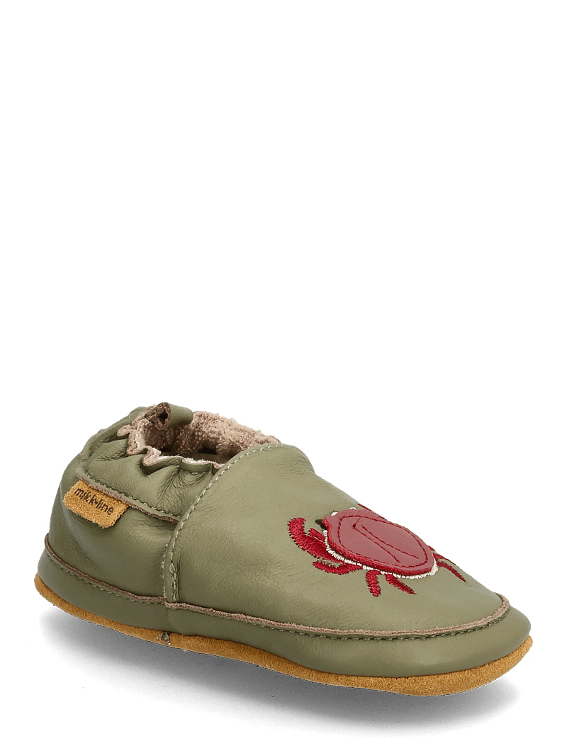 mikk-line - Leather Slipper - 3D - hausschuhe - kelp - 0