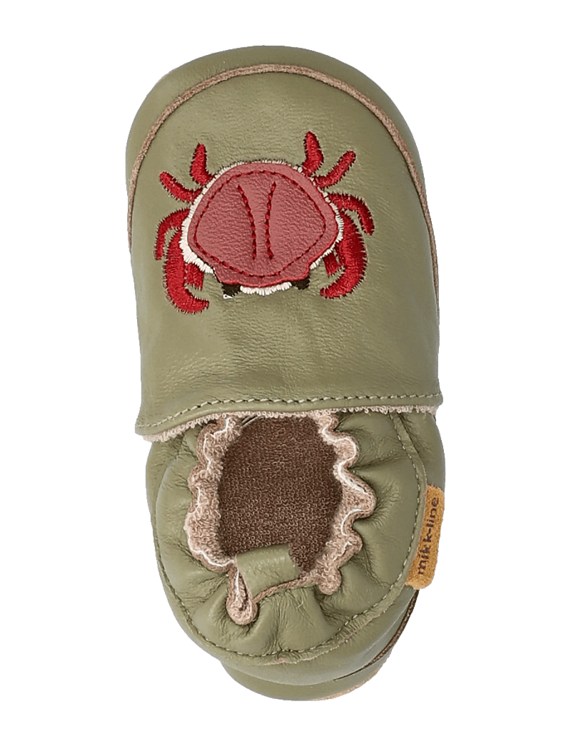 mikk-line - Leather Slipper - 3D - hausschuhe - kelp - 3