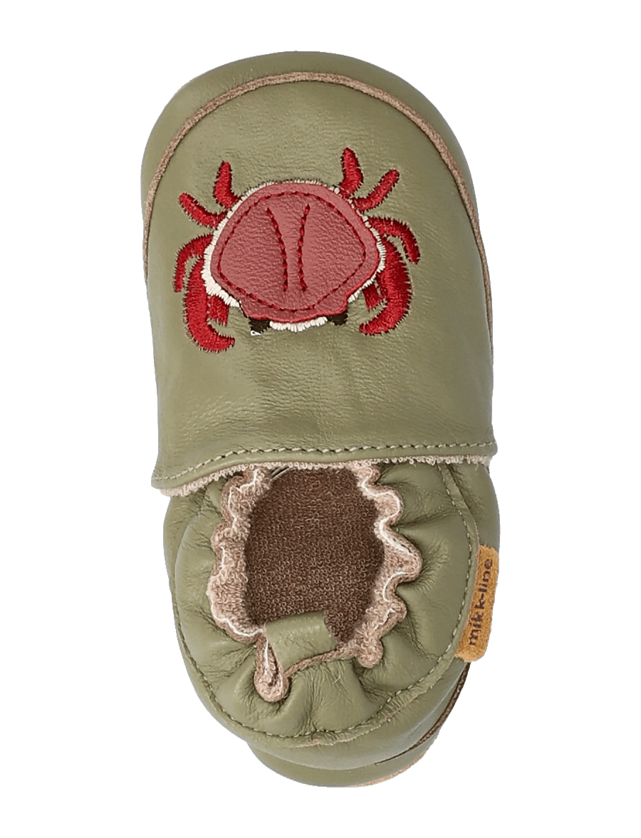 mikk-line - Leather Slipper - 3D - hjemmesko - kelp - 3