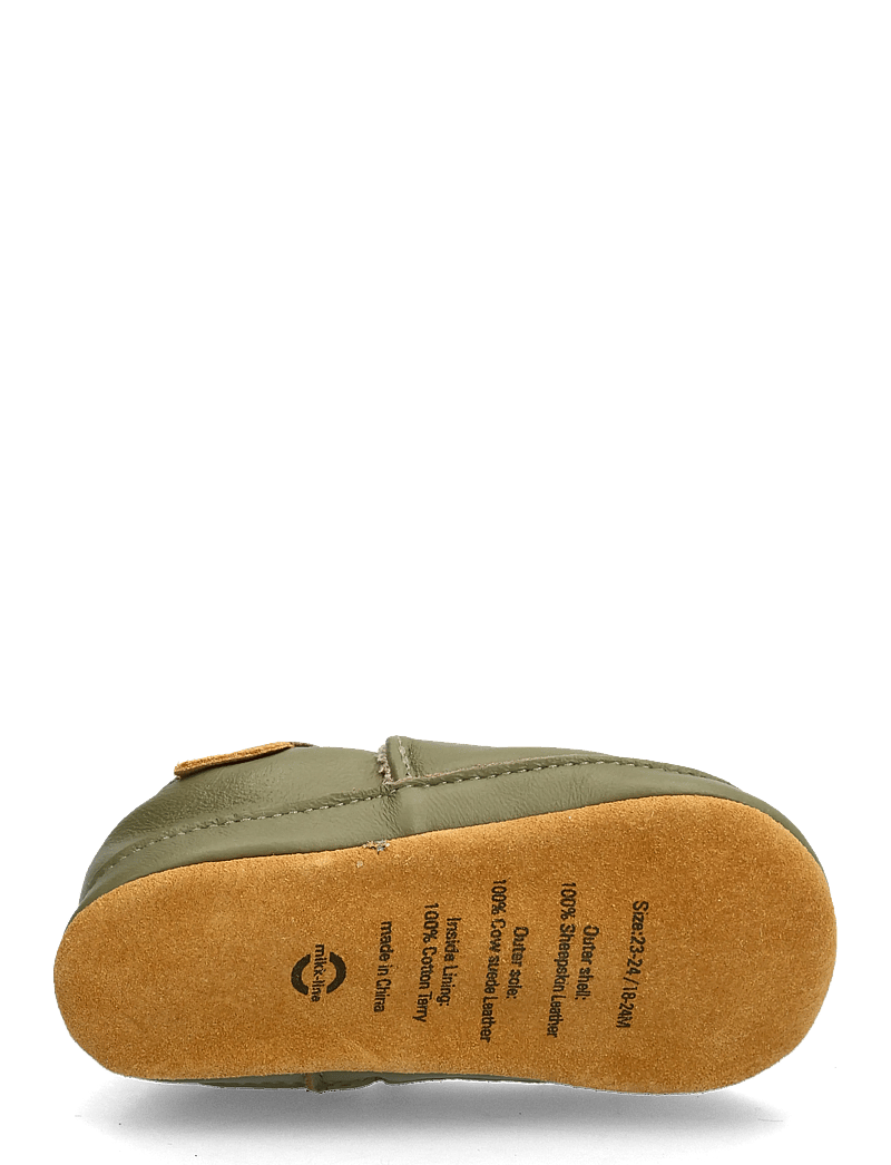 mikk-line - Leather Slipper - 3D - hausschuhe - kelp - 4