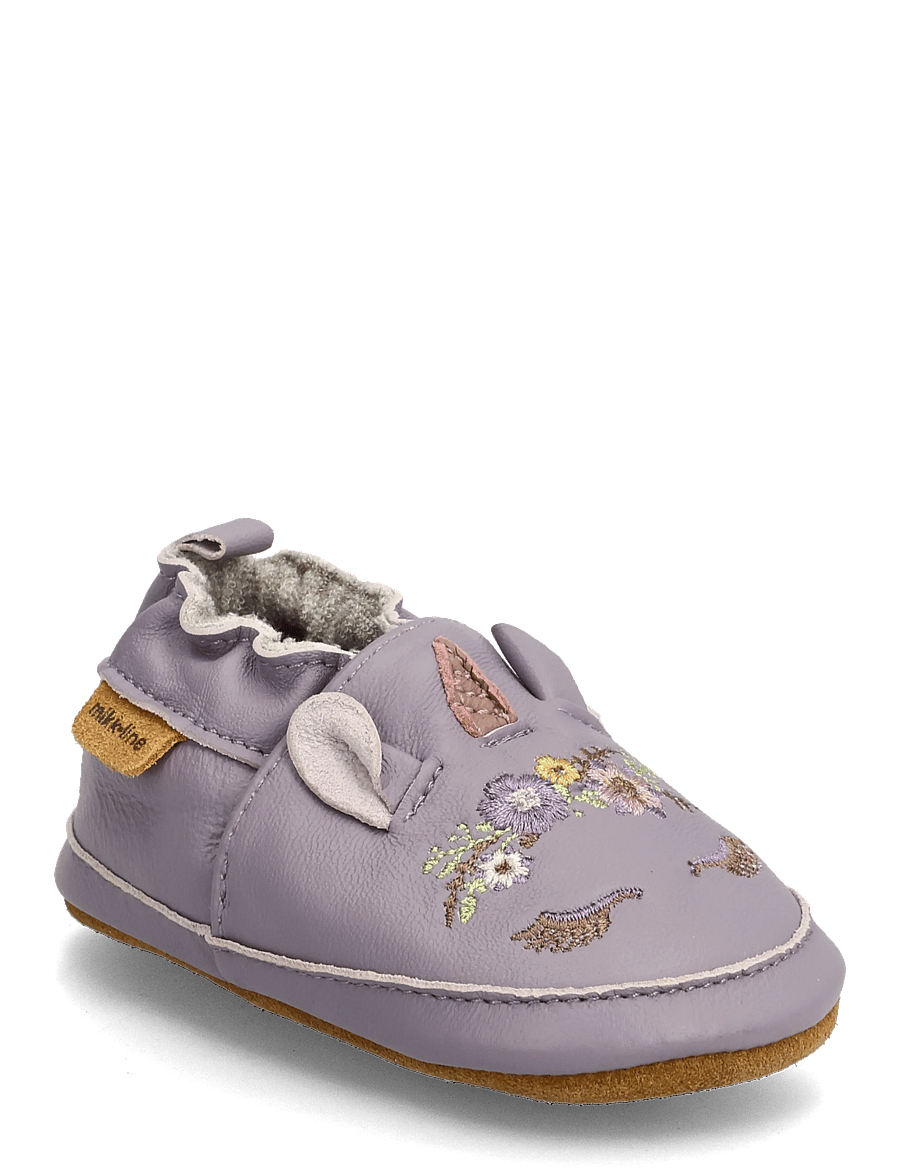 mikk-line - Leather Slipper - 3D - hausschuhe - lavender aura - 0