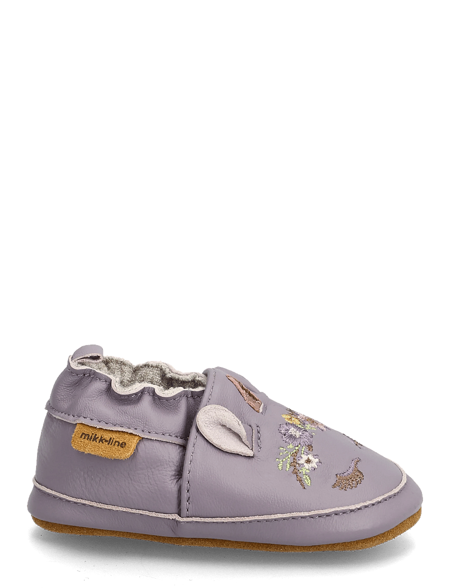 mikk-line - Leather Slipper - 3D - hausschuhe - lavender aura - 1