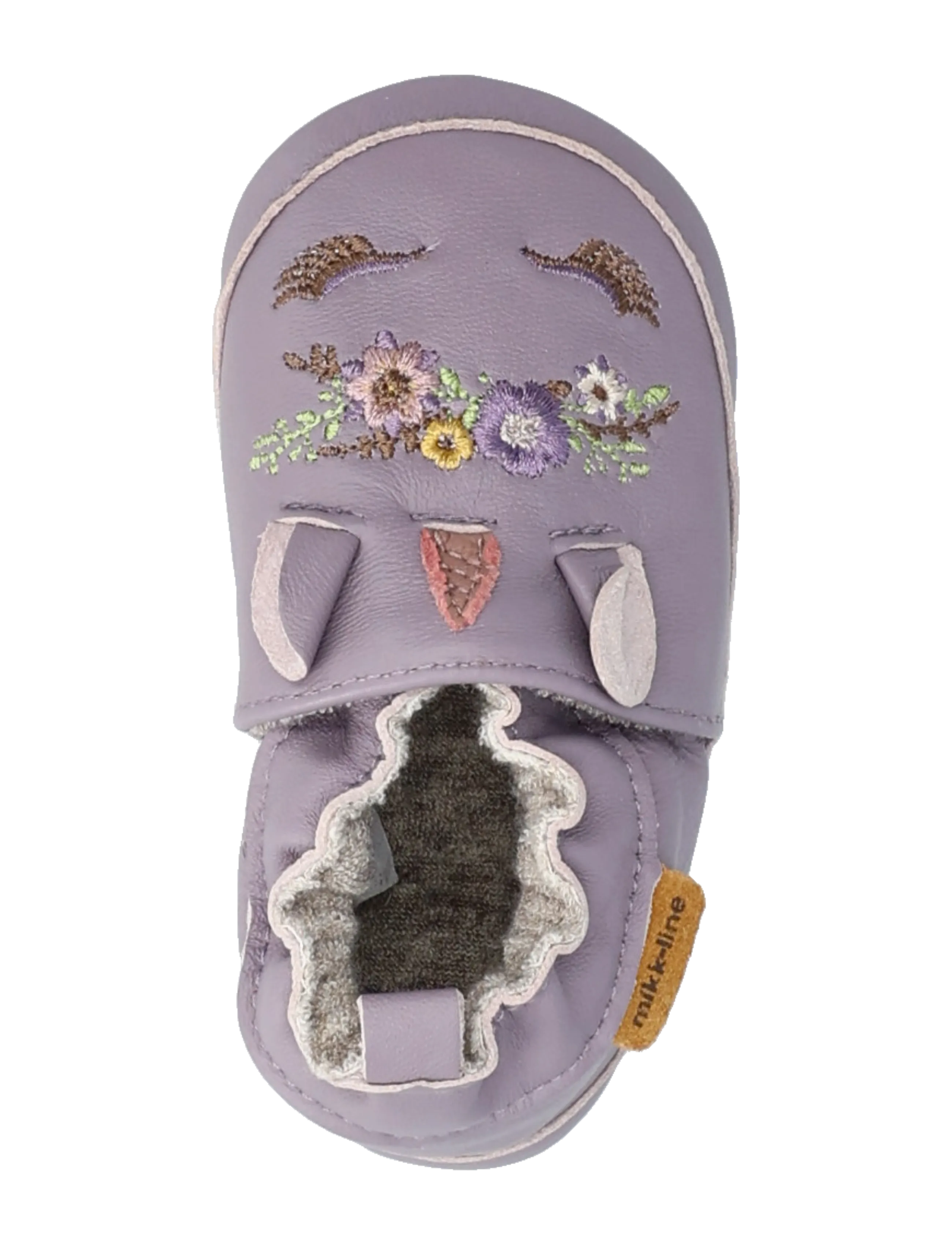 mikk-line - Leather Slipper - 3D - hausschuhe - lavender aura - 3