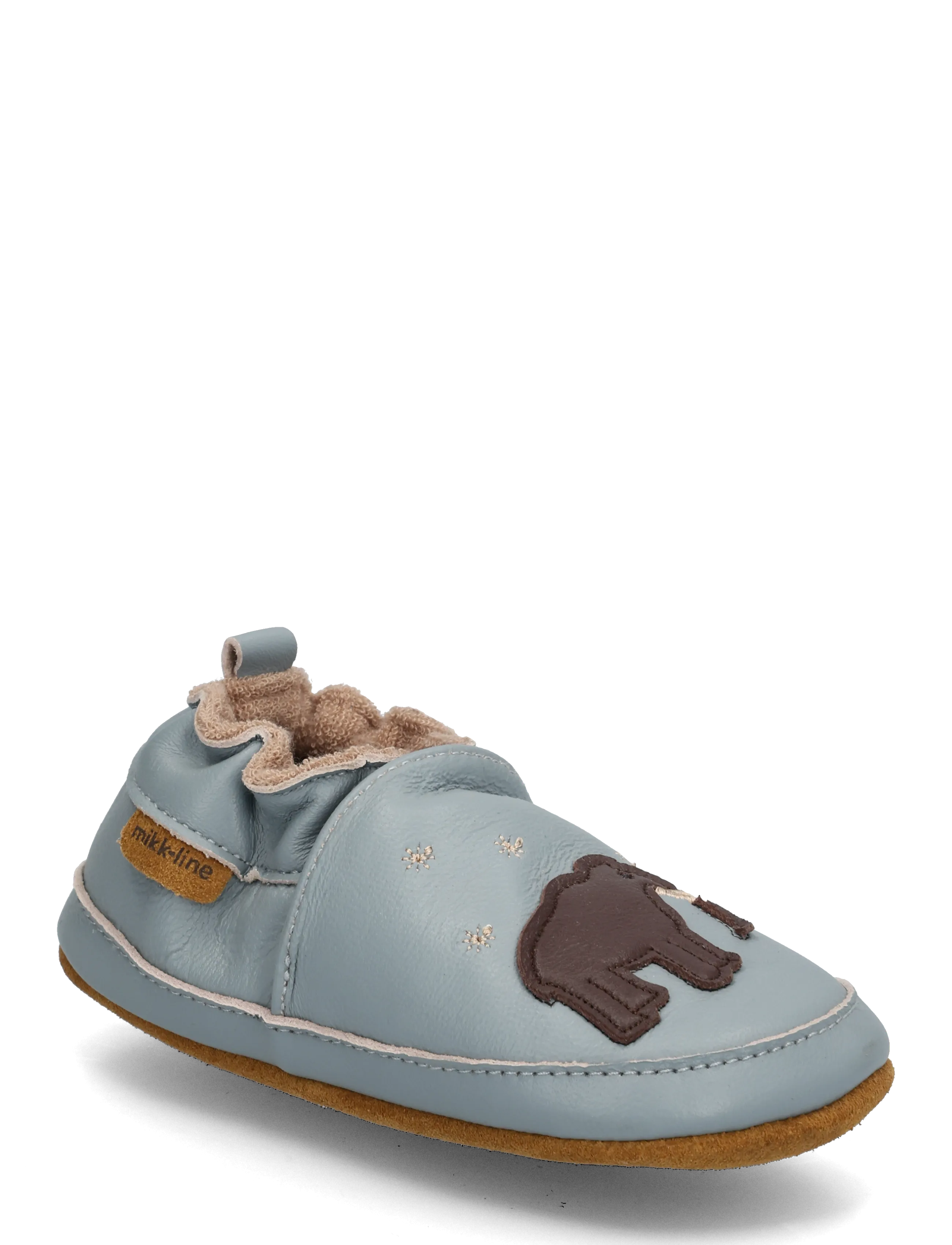 mikk-line Leather Slipper - 3D - Avalynė - MAMMOTH / blue