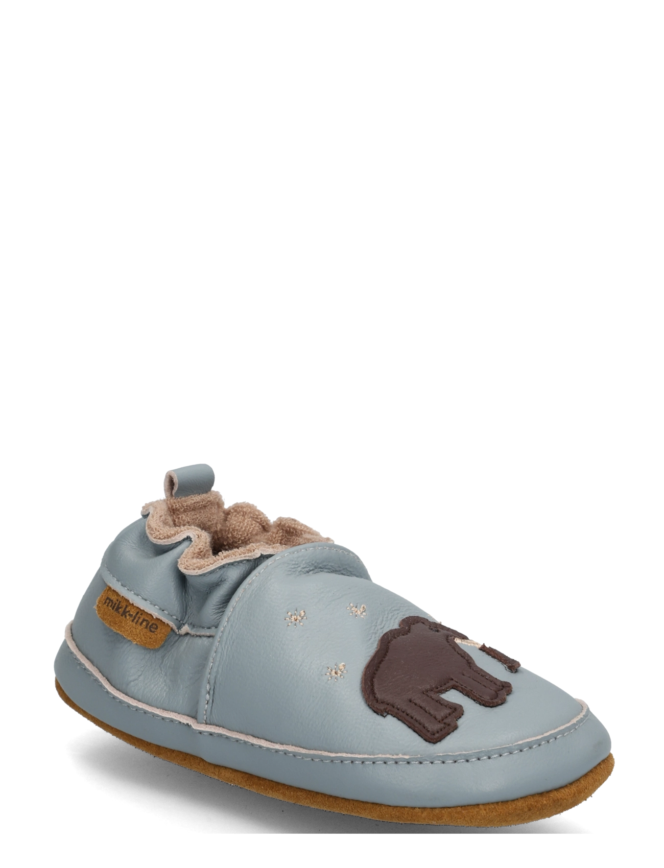 mikk-line Leather Slipper - 3D - Hausschuhe - MAMMOTH / blue