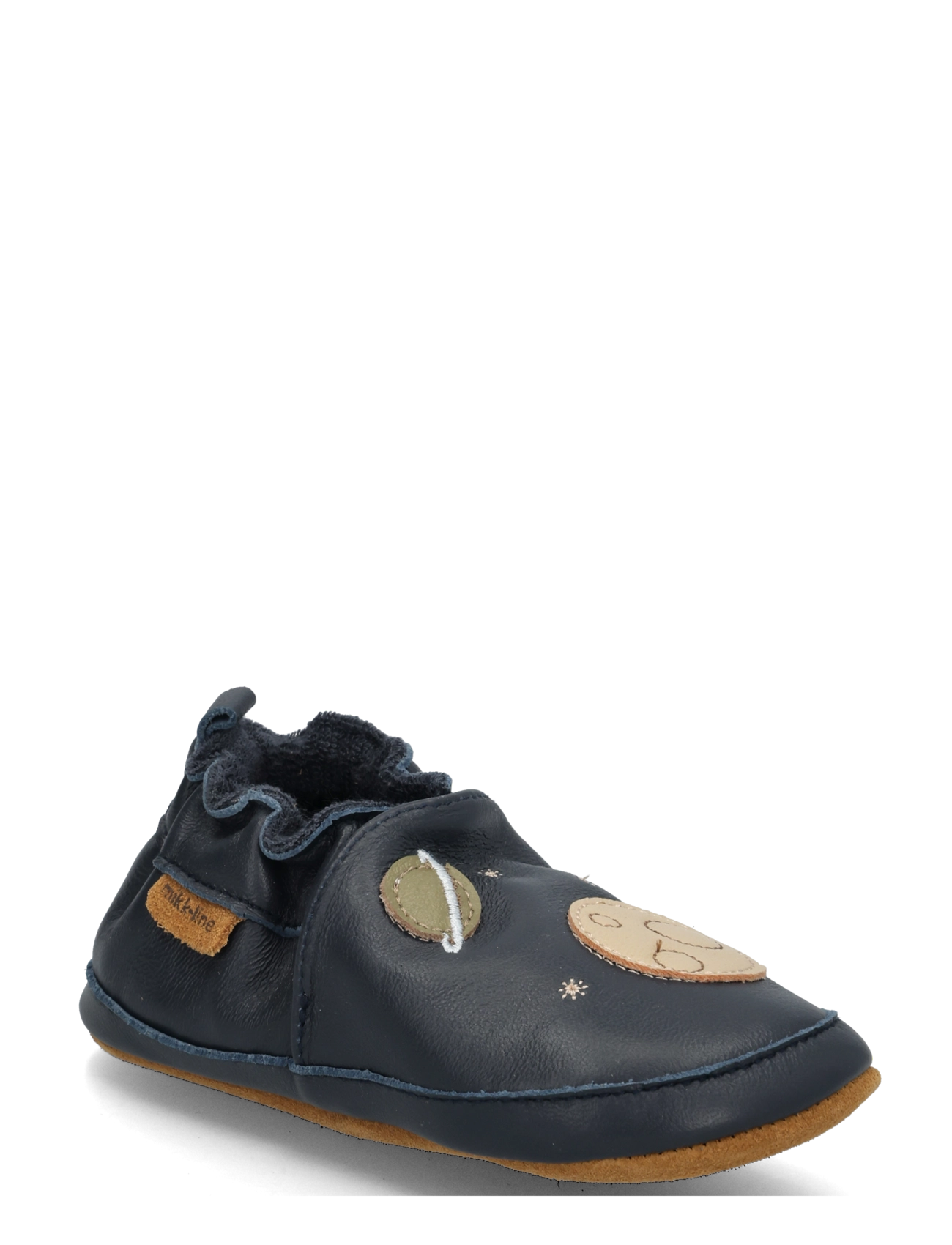 mikk-line Leather Slipper - 3D - Shoes - SPACE / navy