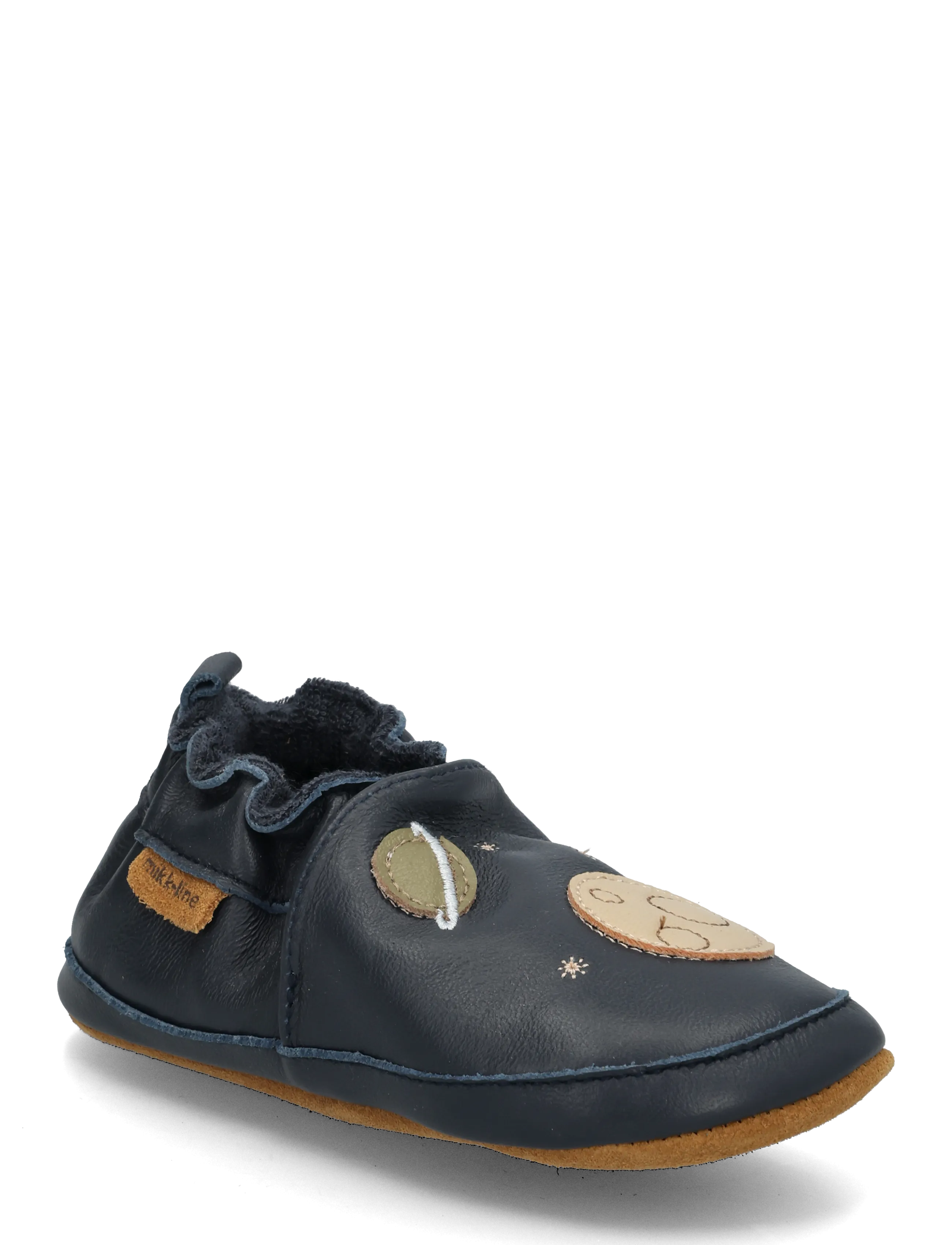mikk-line Leather Slipper - 3D - Slippers - SPACE / navy