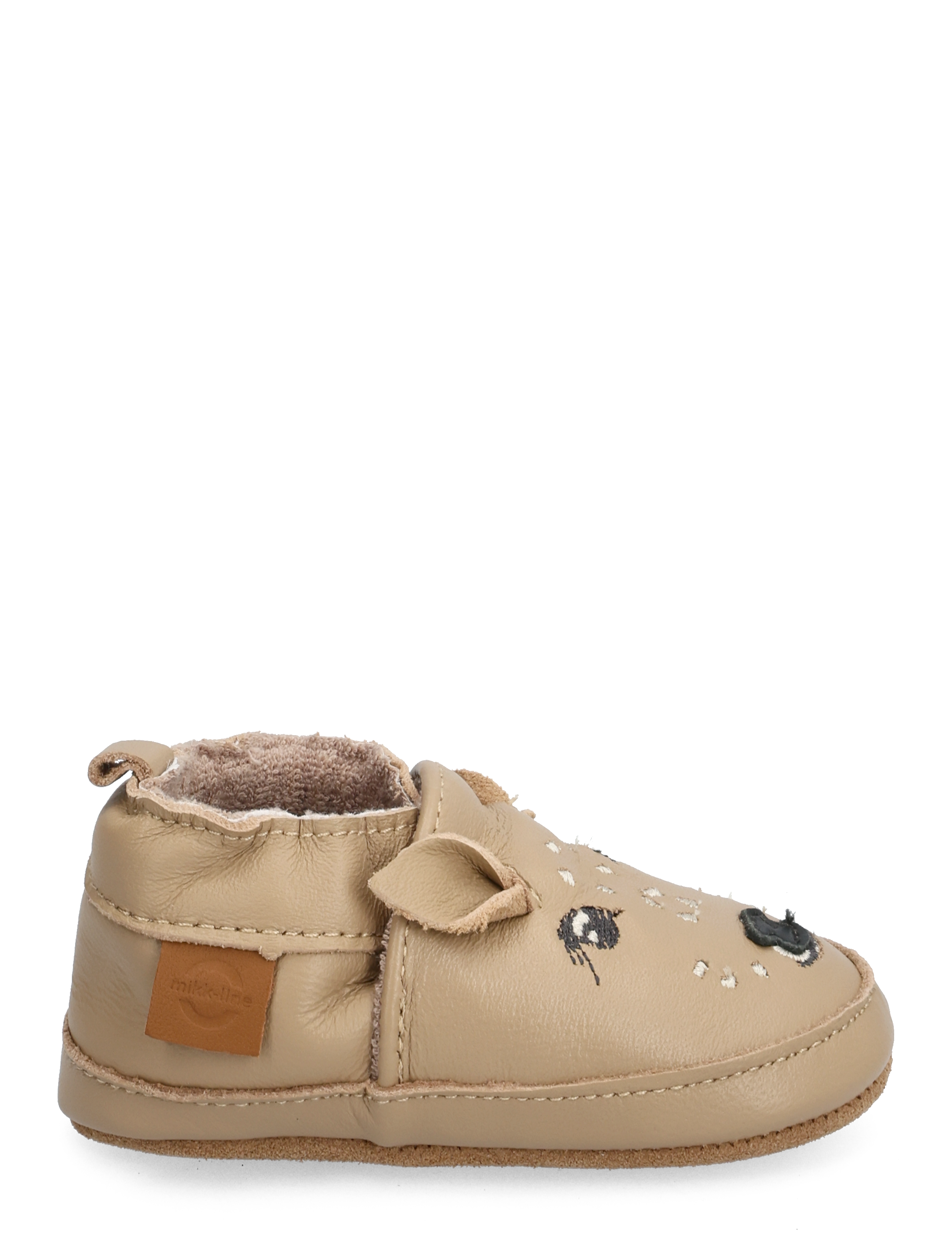 mikk-line - Leather Slipper - 3D - summer savings - warm taupe - 1