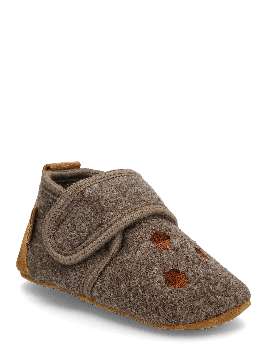 mikk-line - Prewalker Wool Embroidery - lauflernschuhe - acorn - 0