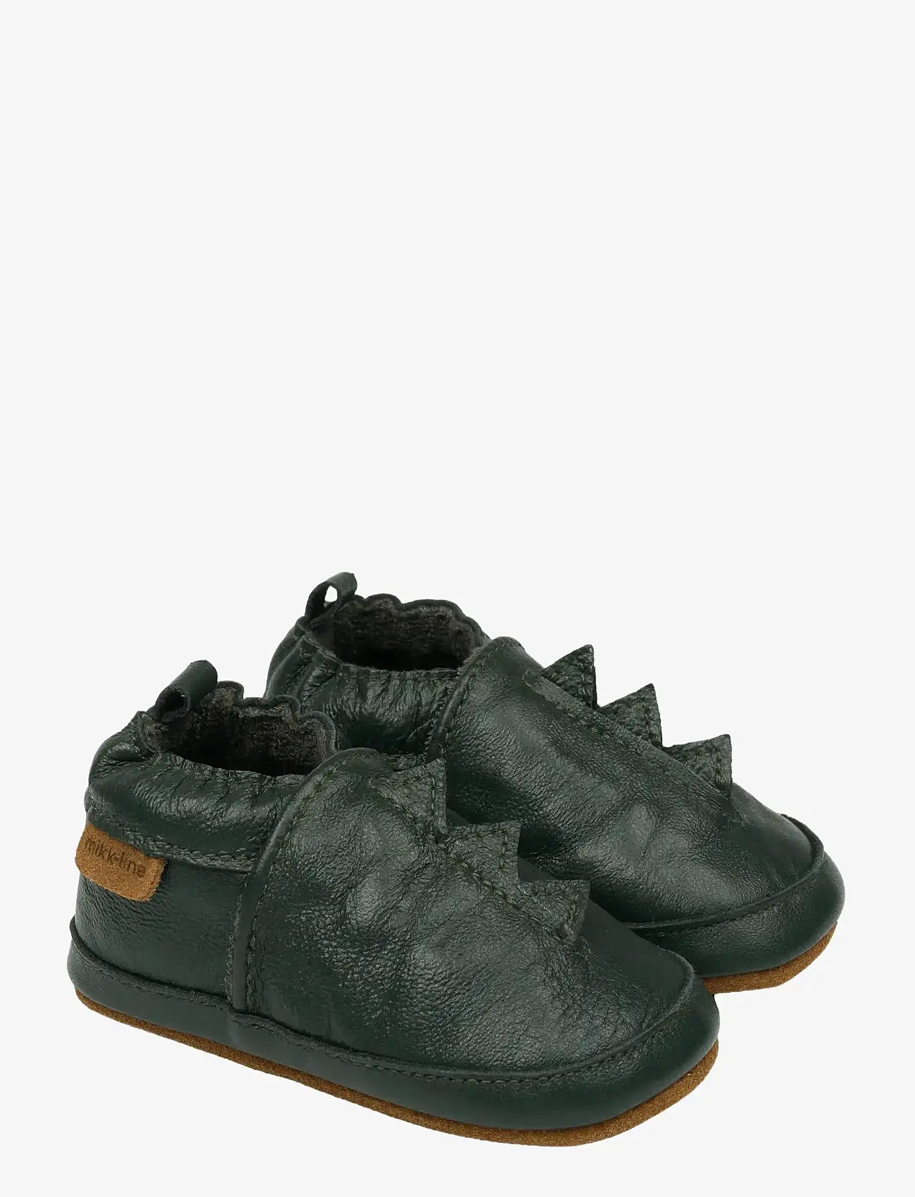 mikk-line - Leather Slipper Dino - laveste priser - darkest sprouse - 0