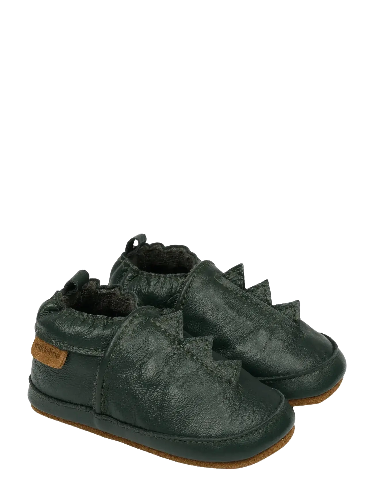 mikk-line Leather Slipper Dino - Inneskor - DARKEST SPROUSE / khaki/green