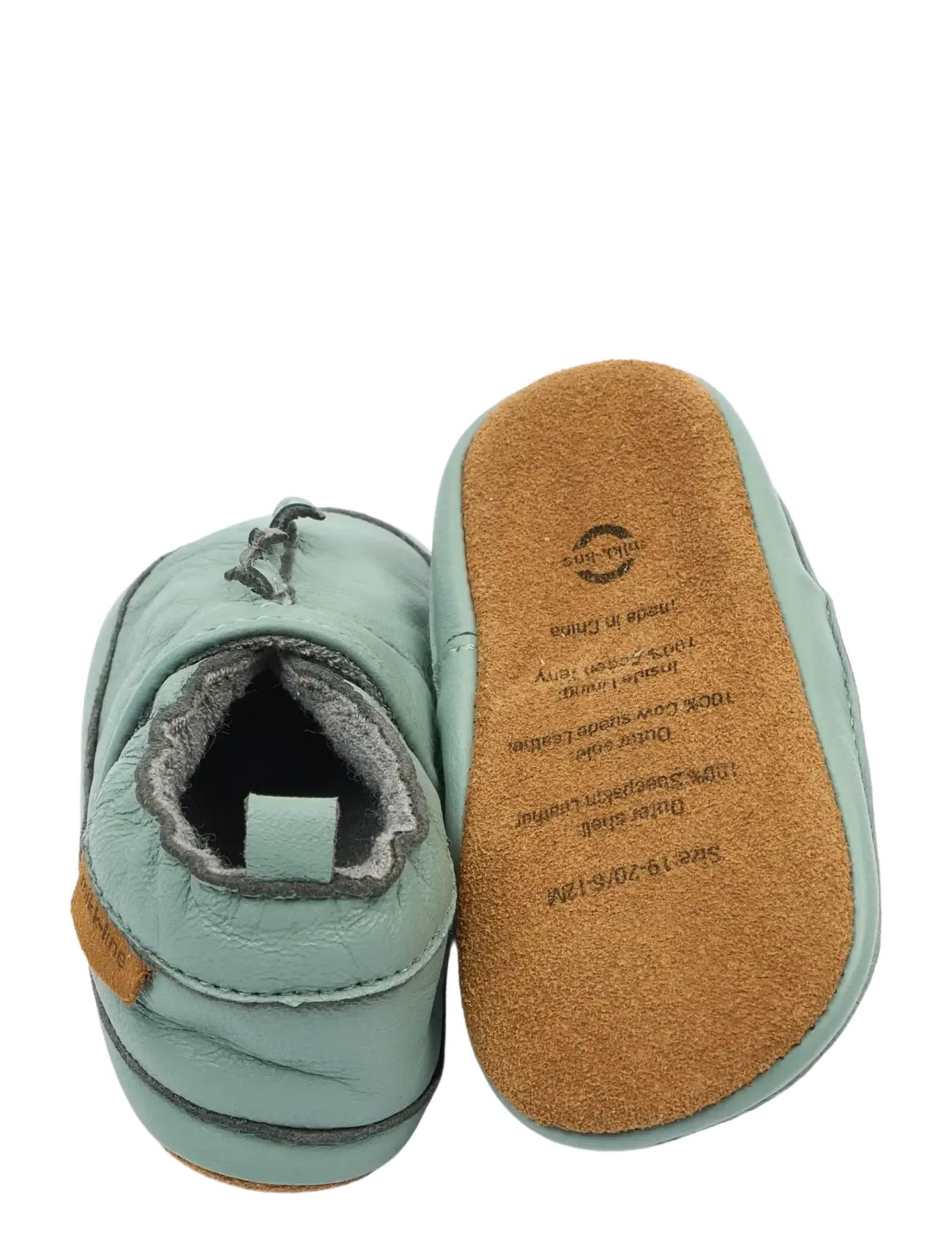 mikk-line - Leather Slipper Dino - gode sommertilbud - green milieu - 2