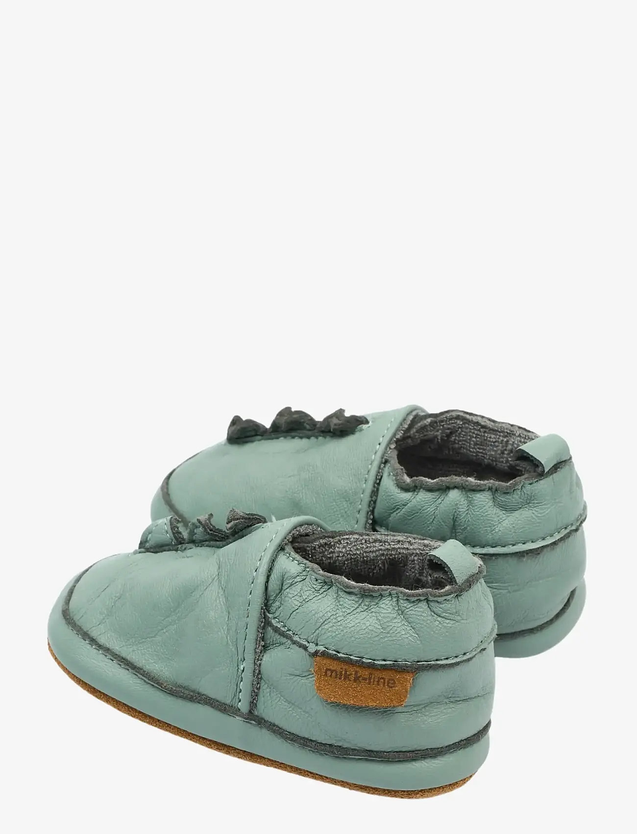 mikk-line - Leather Slipper Dino - inneskor - green milieu - 3