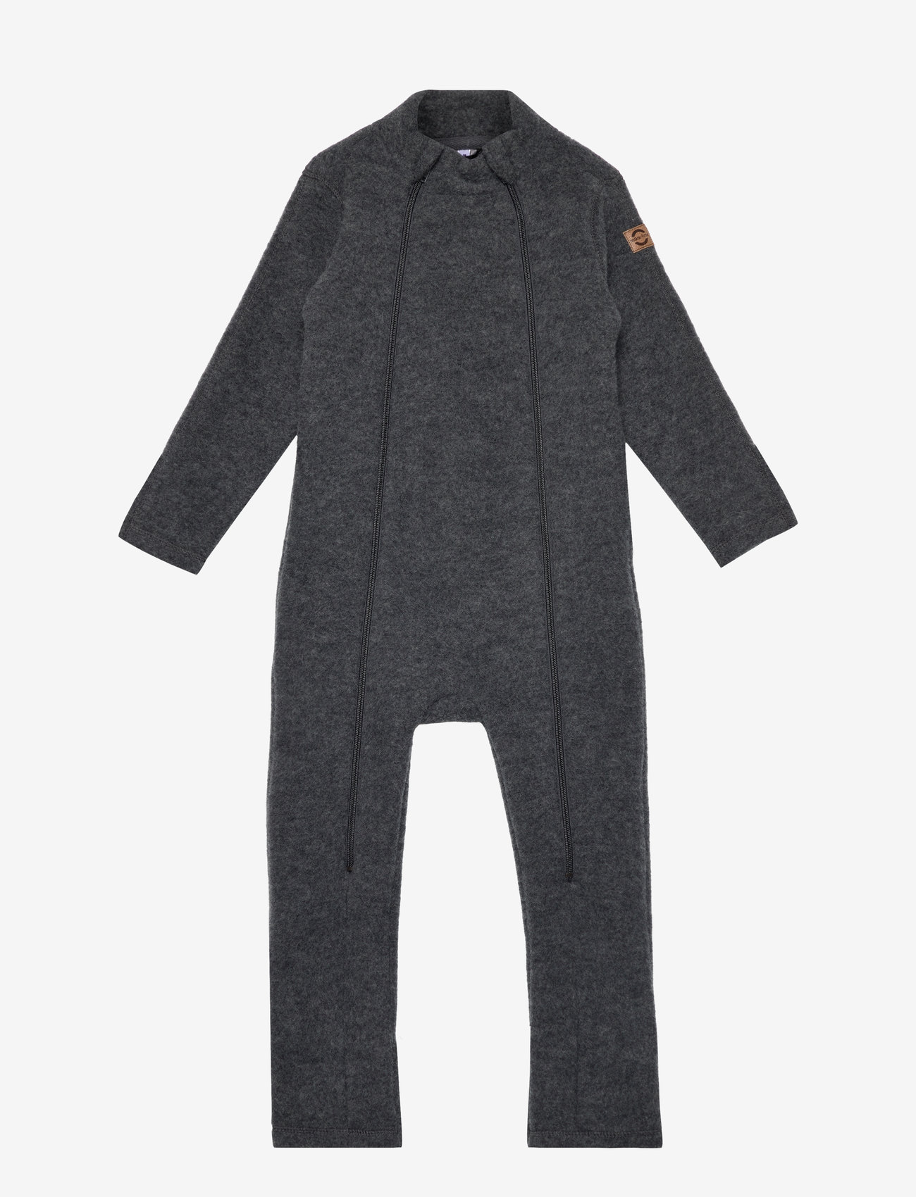 mikk-line - Wool suit - fleeceoveraller - anthracite melange - 0