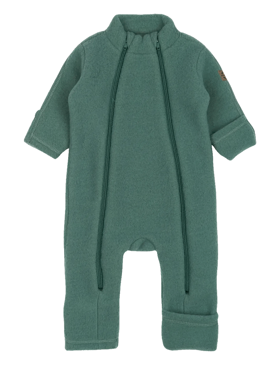 mikk-line - Wool suit - fleece overalls - balsam green - 0