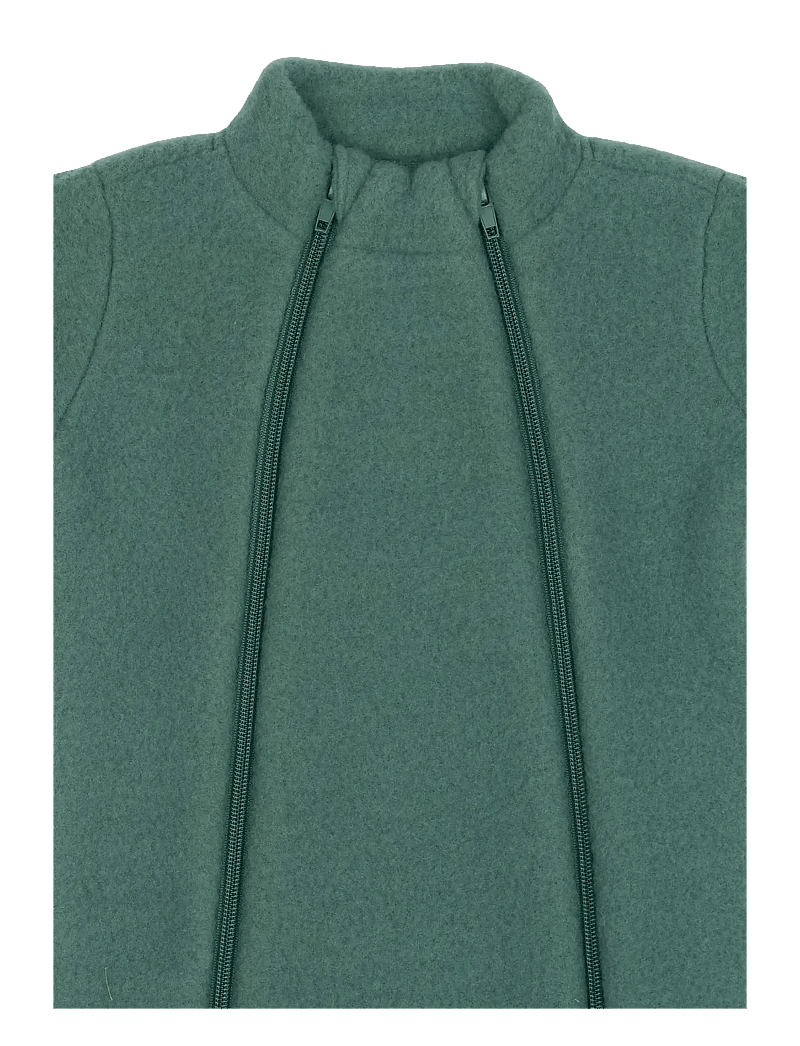 mikk-line - Wool suit - fleece overalls - balsam green - 2