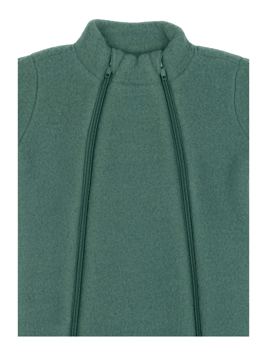 mikk-line - Wool suit - fleece overalls - balsam green - 2