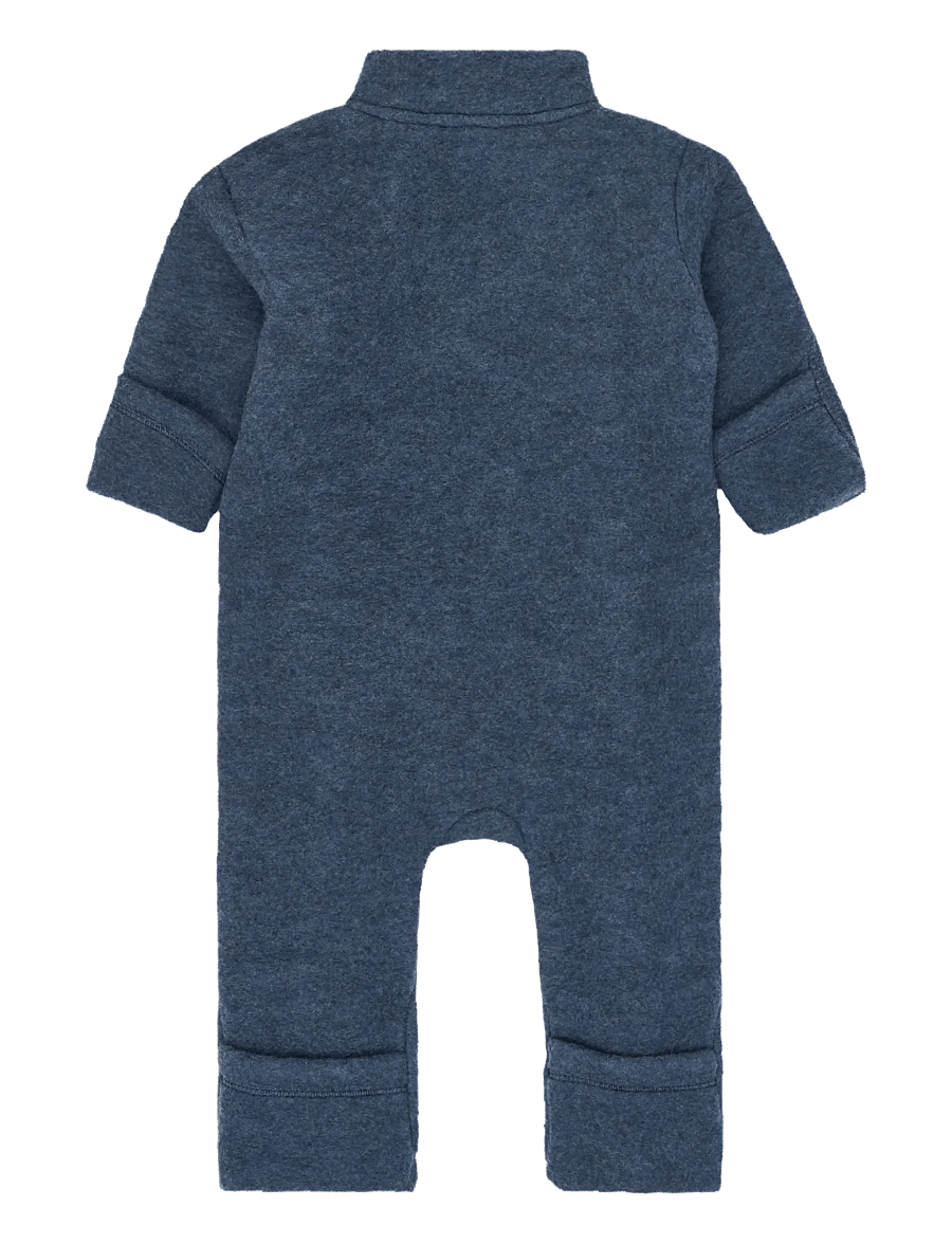 mikk-line - Wool suit - fleece overalls - blue melange - 1