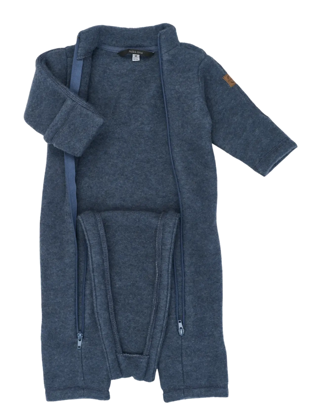 mikk-line - Wool suit - fleece overalls - blue melange - 2