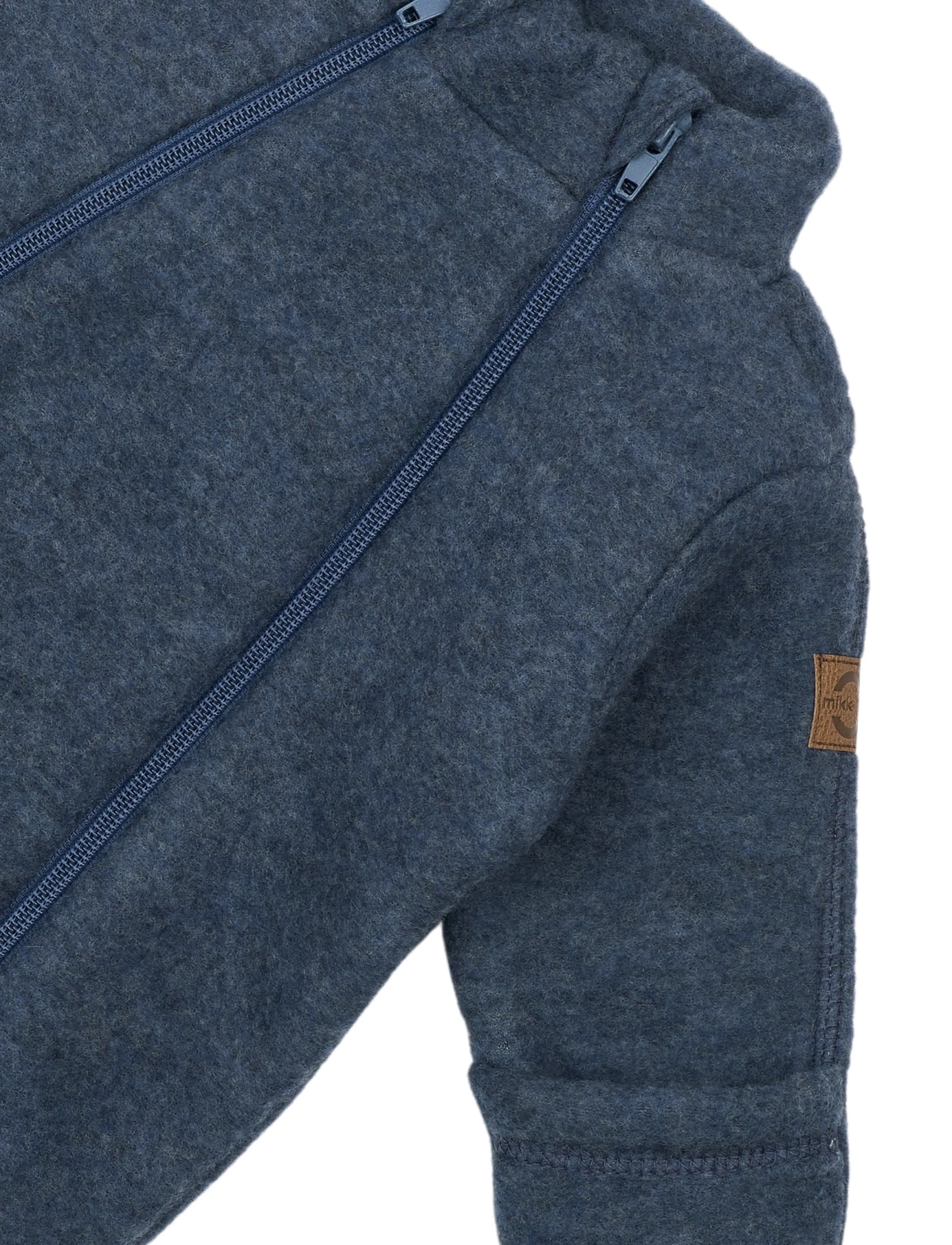 mikk-line - Wool suit - fleece overalls - blue melange - 3