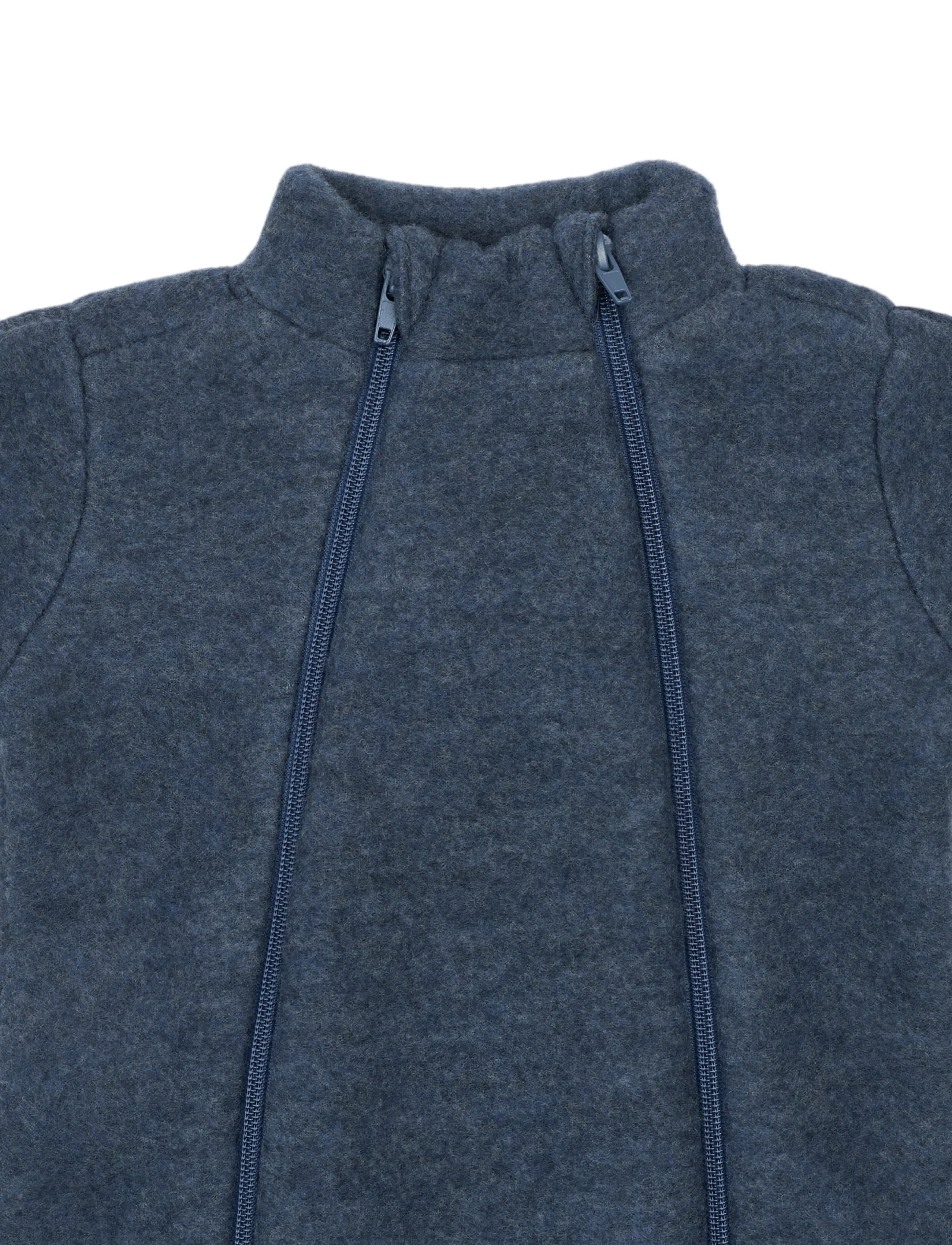 mikk-line - Wool suit - fleece overalls - blue melange - 4