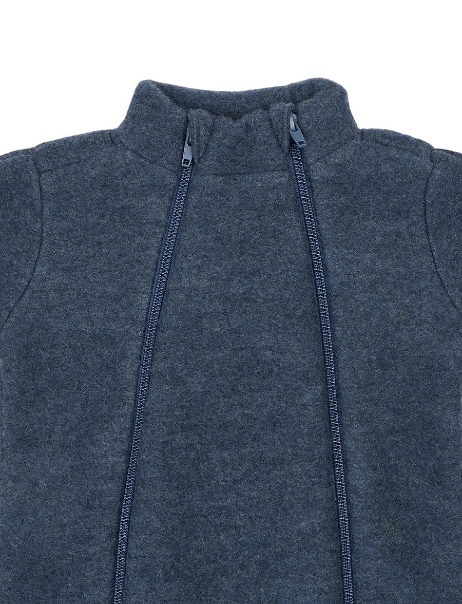 mikk-line - Wool suit - fleece overalls - blue melange - 4