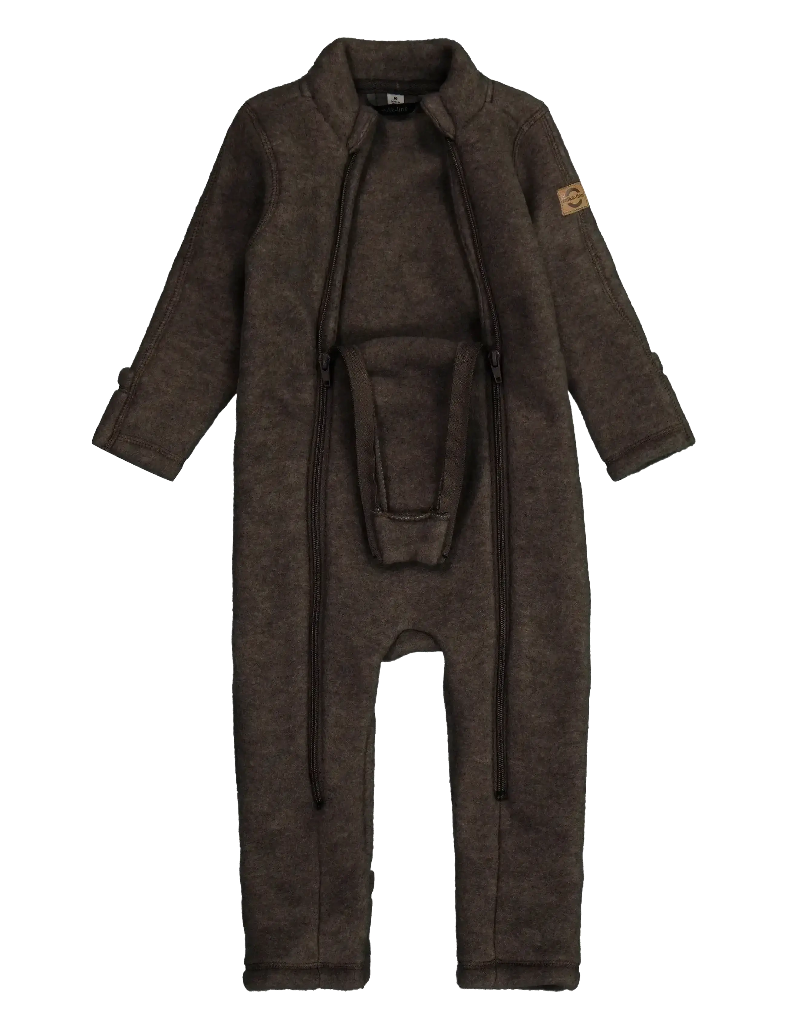 mikk-line - Wool suit - ytterkläder - dark brown melange - 2