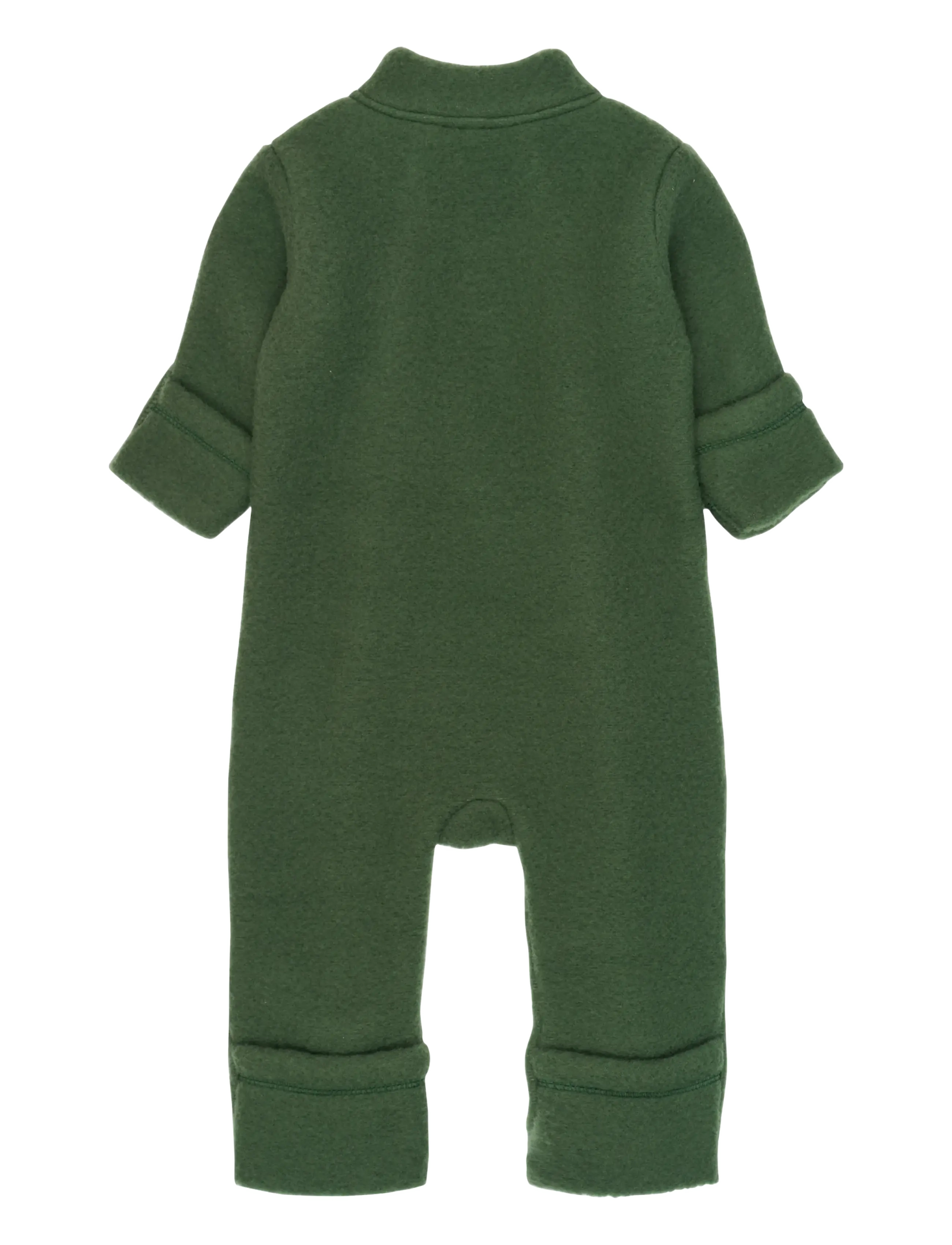 mikk-line - Wool suit - fleece overalls - kombu green - 1