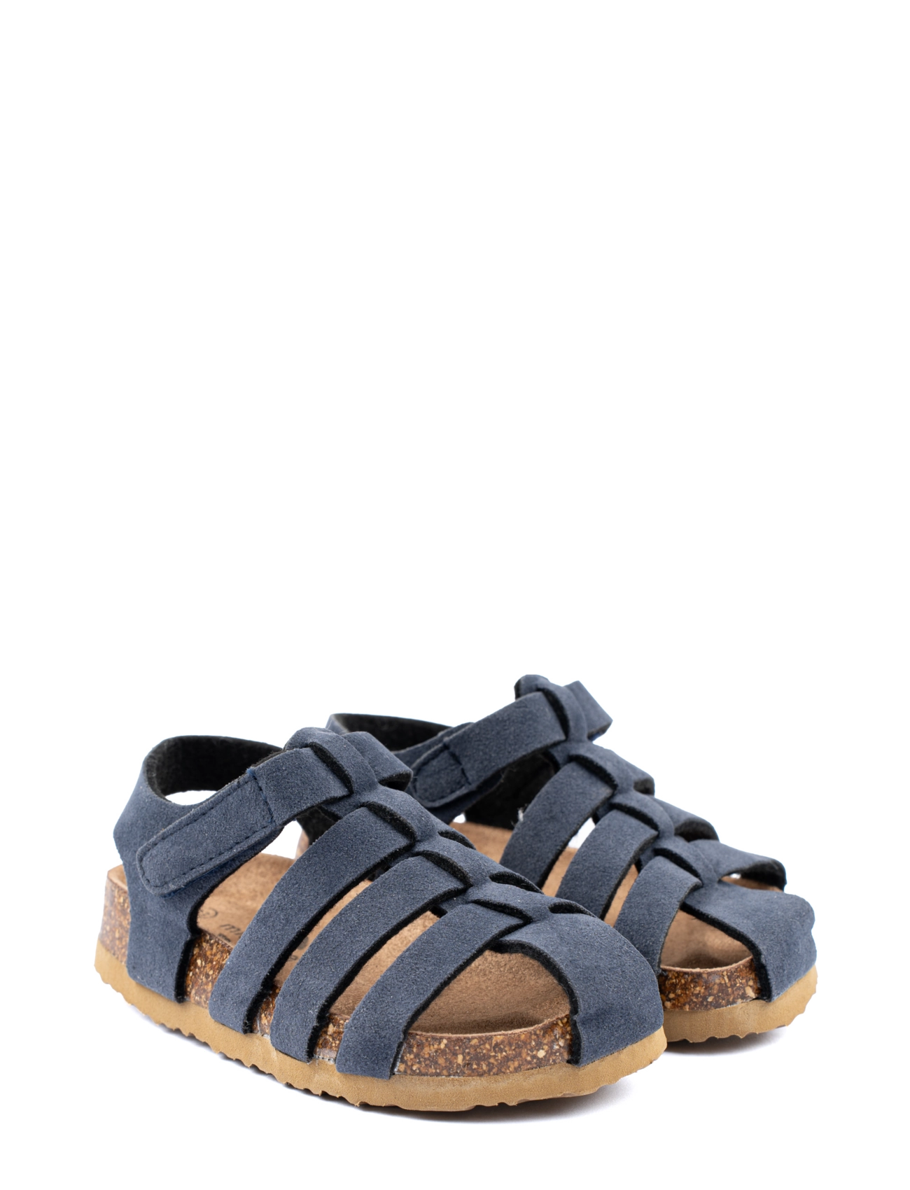 mikk-line Sandal Suede Cork, Børn, Lukket Tå Sandal, Navy, Str: 33