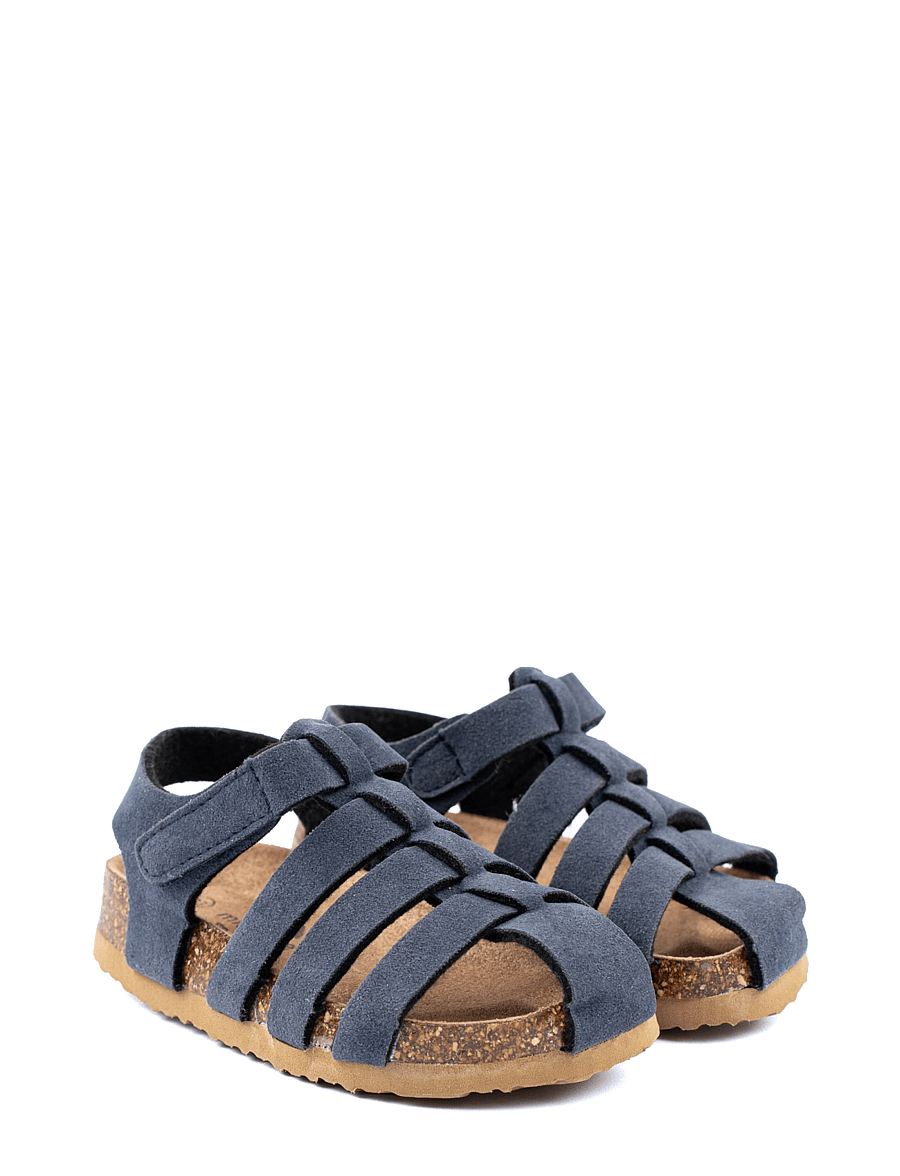 mikk-line - Sandal Suede Cork - sandalen - blue nights - 0
