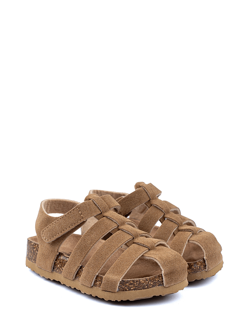 mikk-line - Sandal Suede Cork - sandalen - cognac - 1