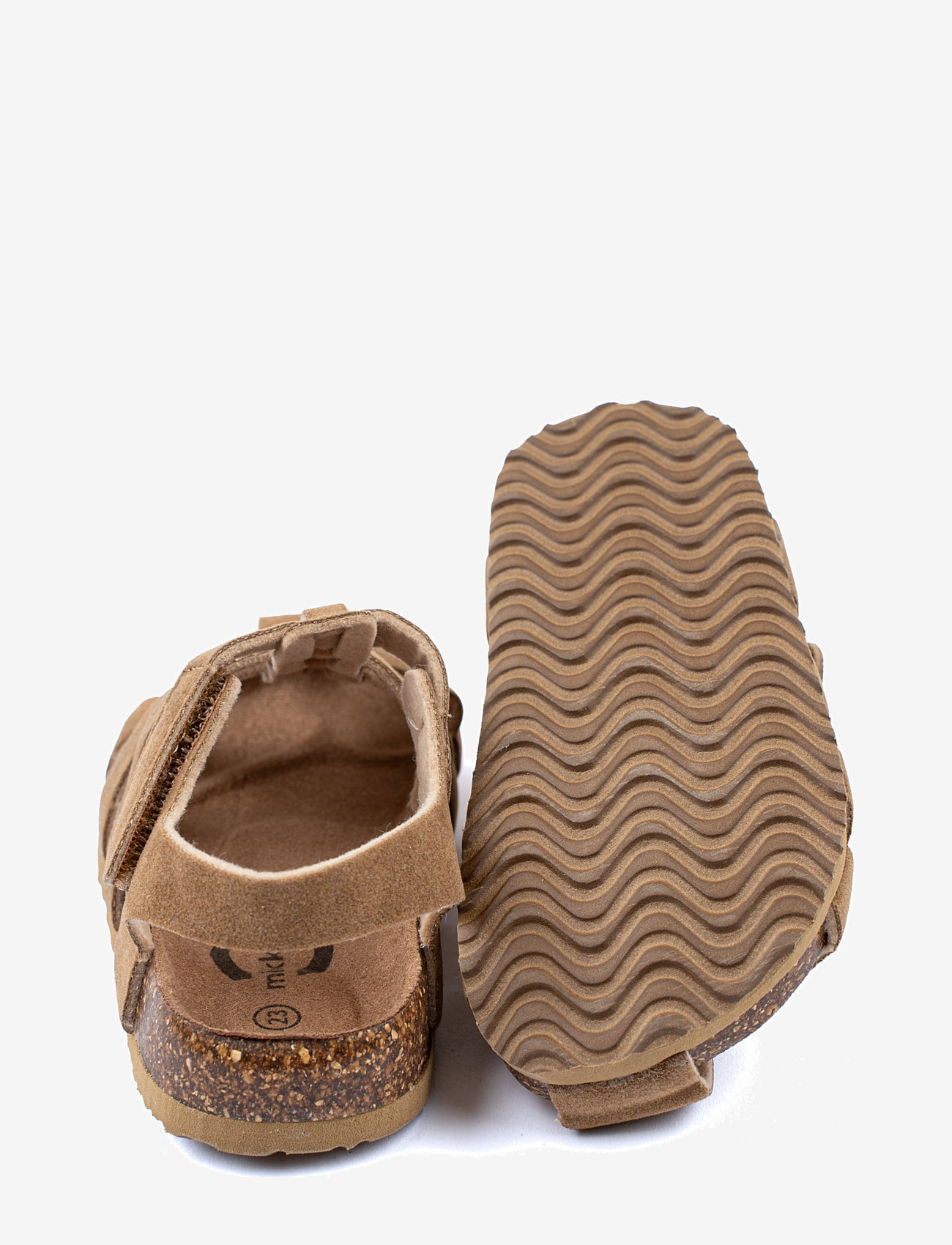 mikk-line - Sandal Suede Cork - sandaler - cognac - 3