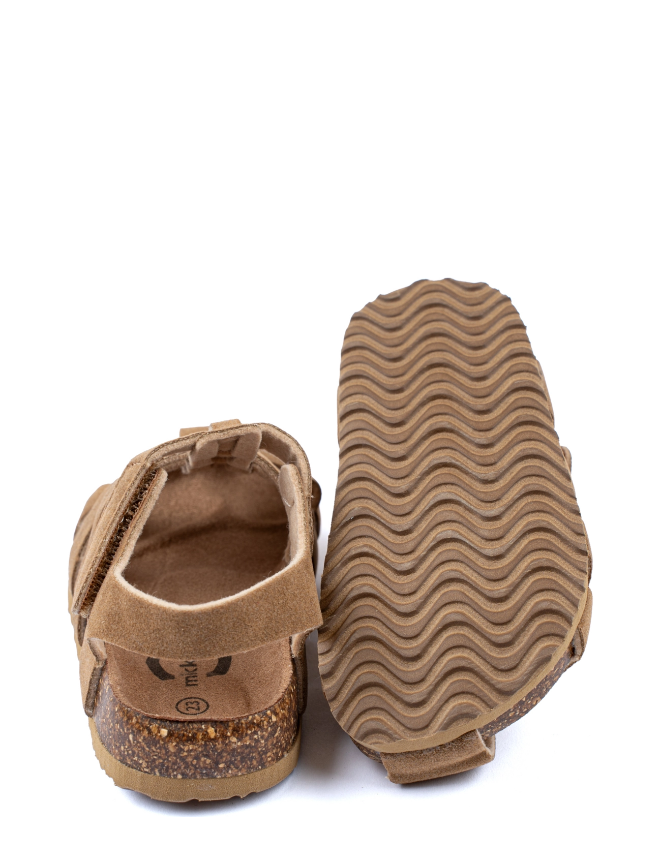 mikk-line - Sandal Suede Cork - sommerschnäppchen - cognac - 3
