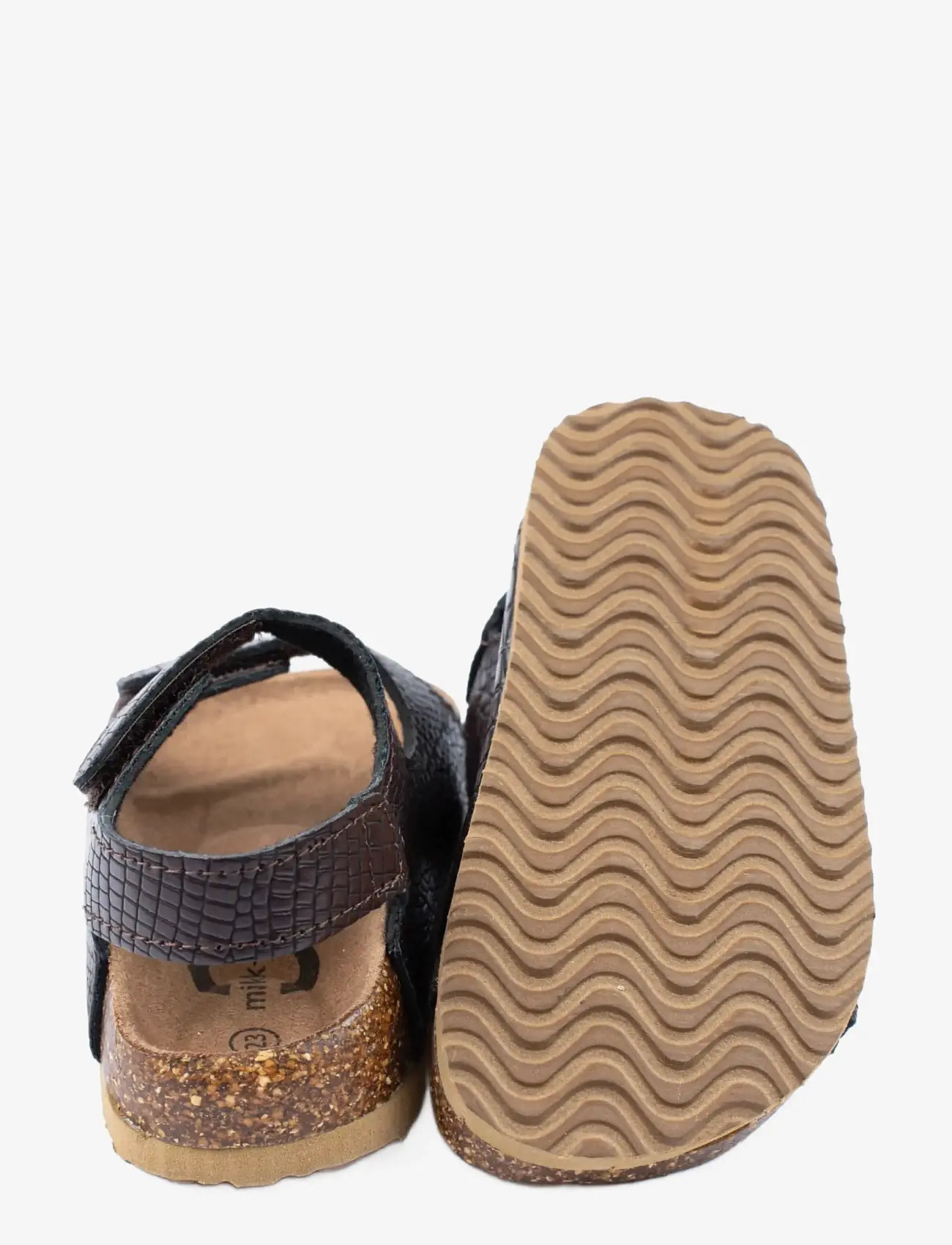 mikk-line - Sandal Texture Cork - mažiausios kainos - cognac - 2
