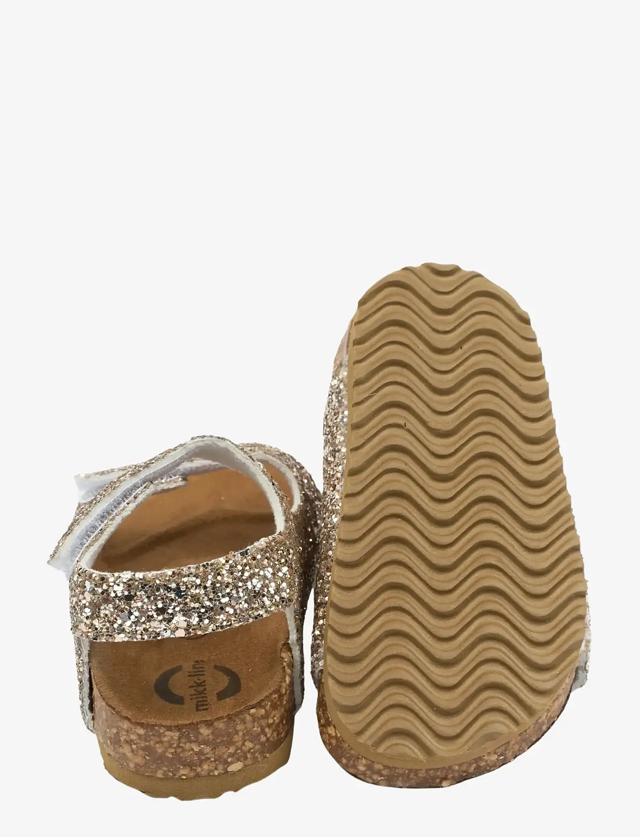 mikk-line - Sandal Glitter Cork - gode sommertilbud - champagne glitter - 3