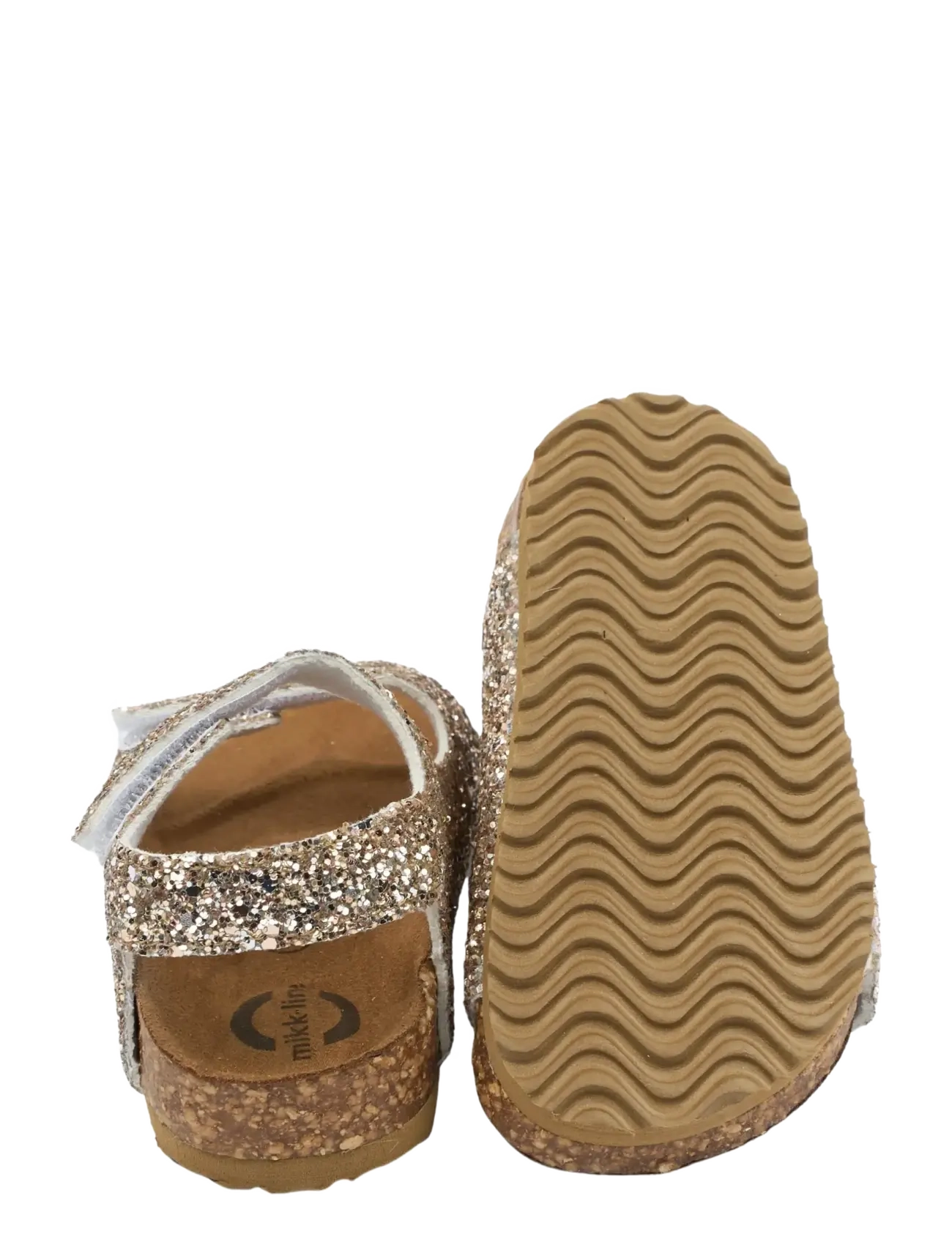 mikk-line - Sandal Glitter Cork - champagne glitter - 3