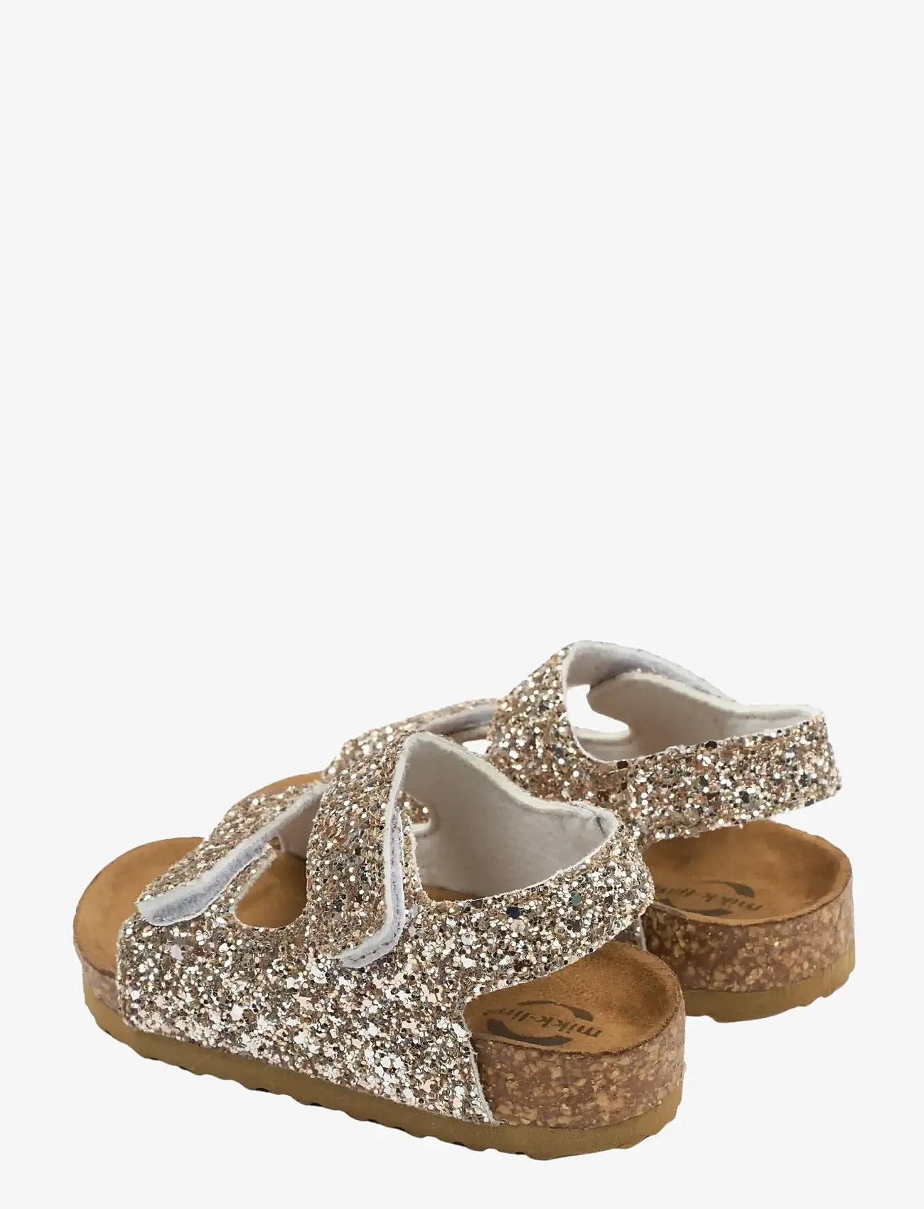 mikk-line - Sandal Glitter Cork - gode sommertilbud - champagne glitter - 4